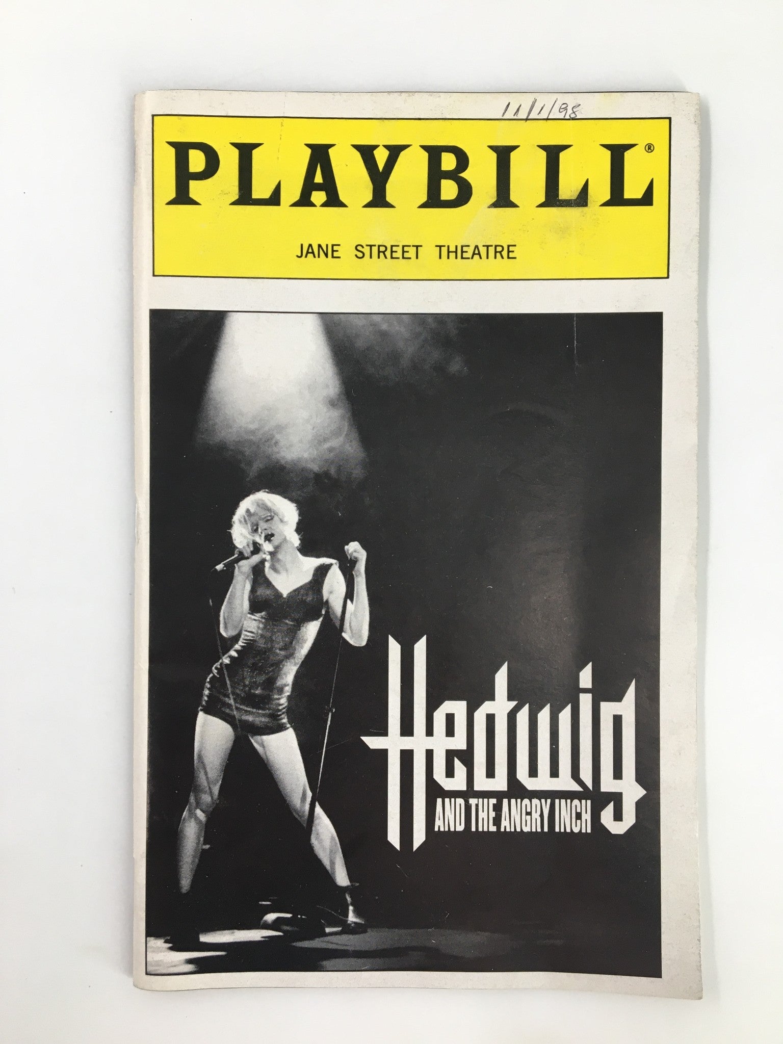 1998 Playbill Jane Street Theatre John Cameron Mitchell Hedwig & The Angry Inch