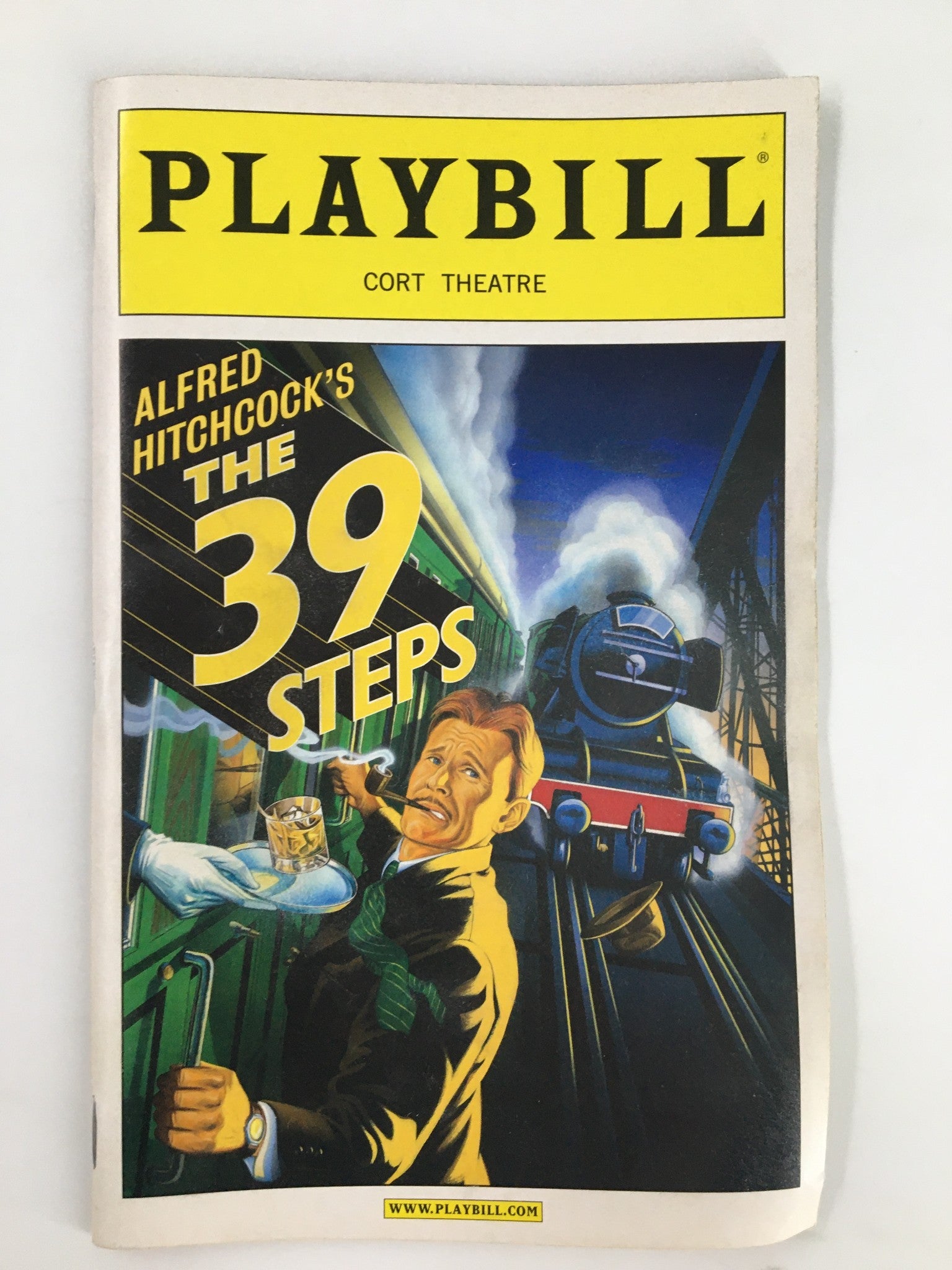 2008 Playbill Cort Theatre Arnie Burton in Alfred Hitchcock's The 39 Steps