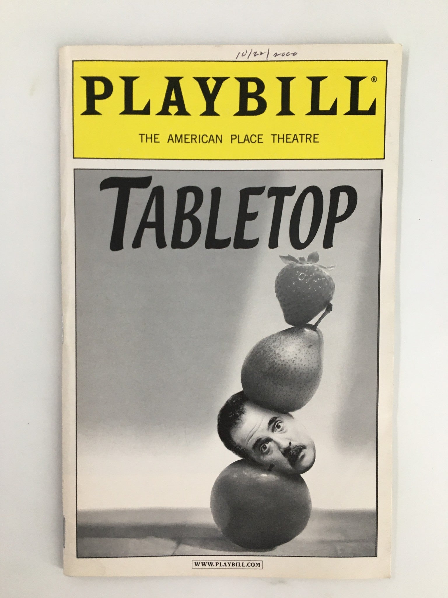 2000 Playbill The American Place Theatre Rob Bartlett, Jack Koenig in Tabletop