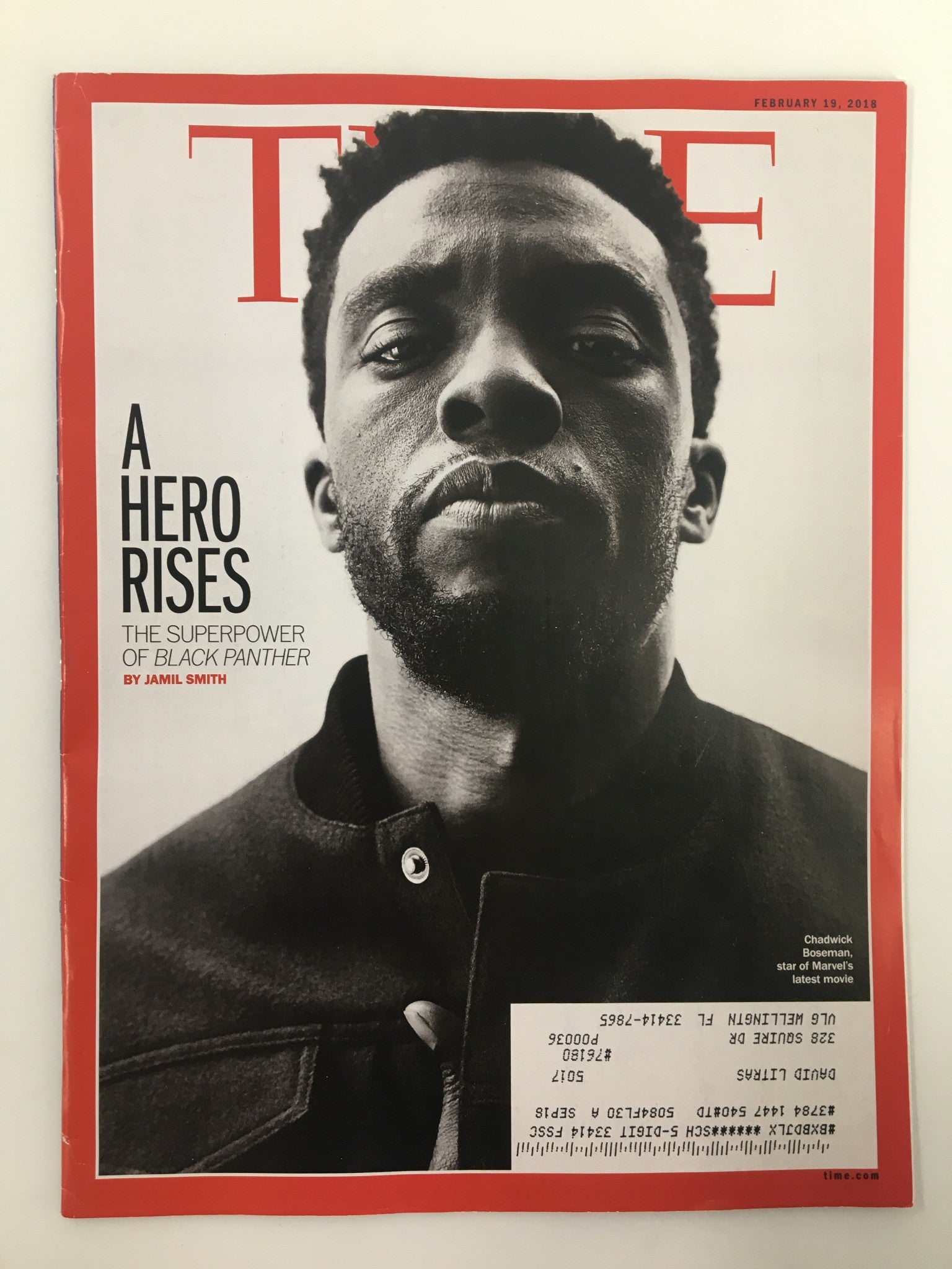 Time Magazine February 19 2018 Chadwick Boseman A Hero Rises Black Panther