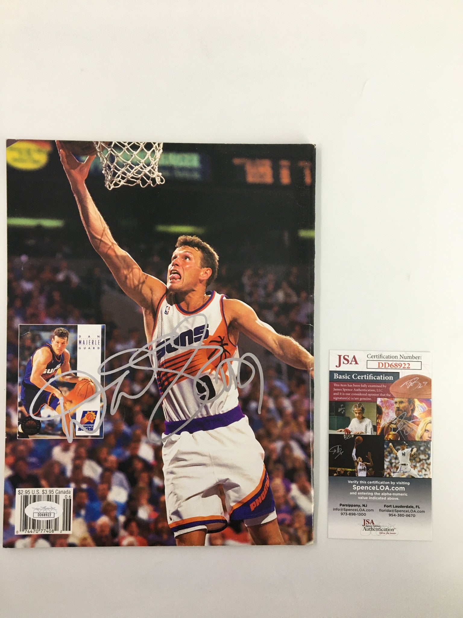 Dan Majerle Beckett Basketball #47 June 1994 JSA Certified Autographed