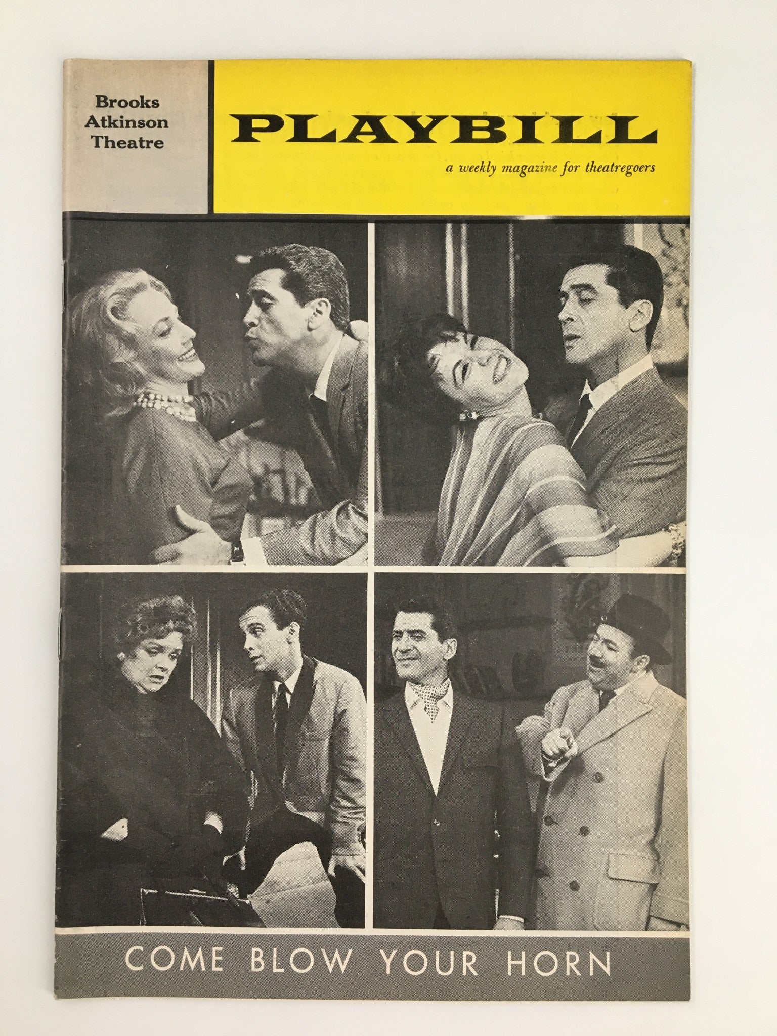 1961 Playbill Brooks Atkinson Theatre Hal March Joel Grey in Come Blow Your Horn