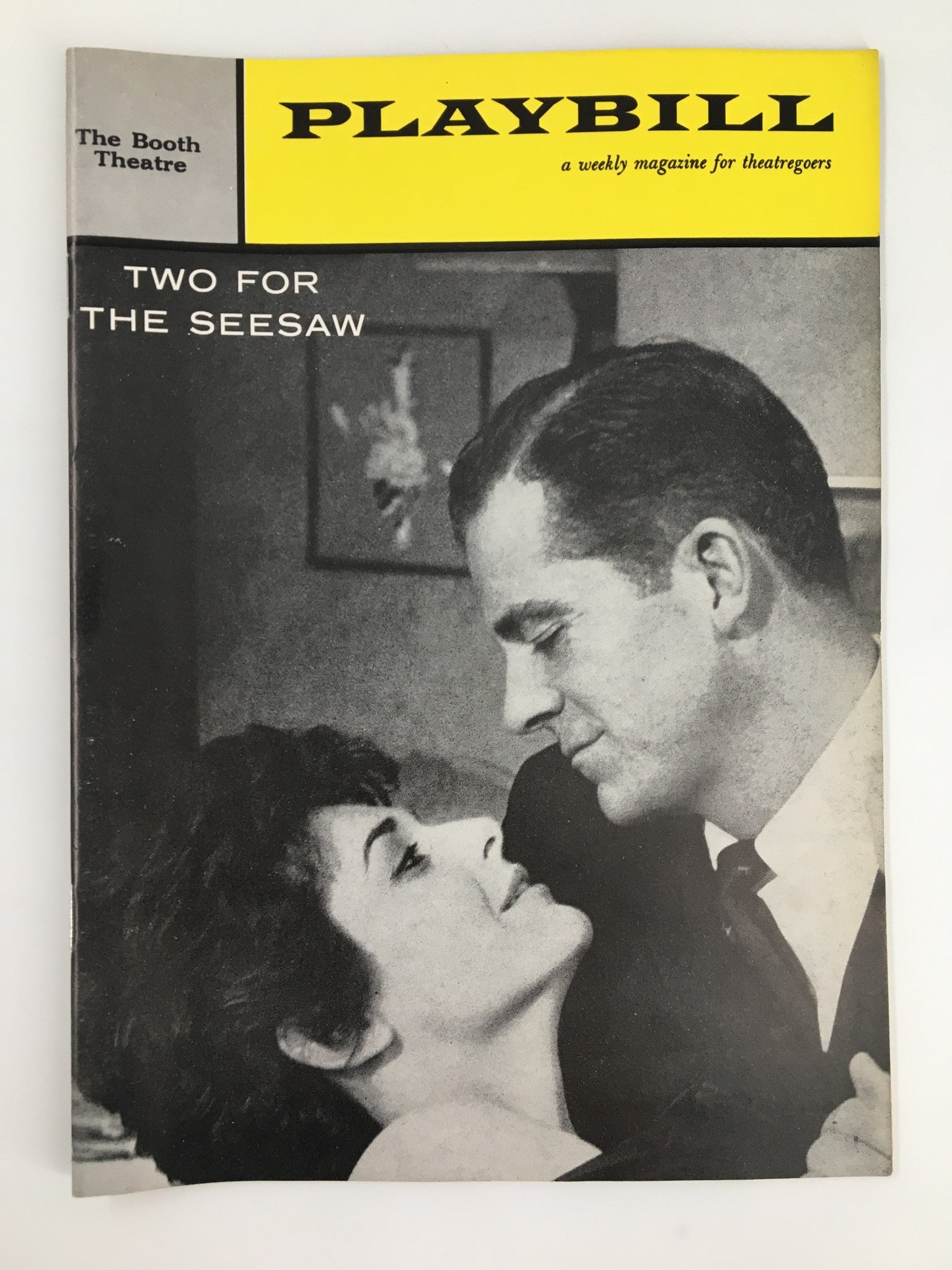 1959 Playbill The Booth Theatre Dana Andrews in Two for the Seesaw