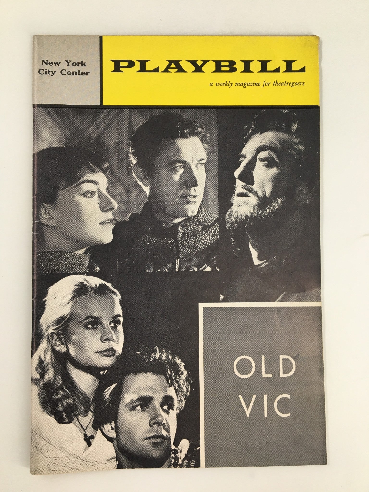 1962 Playbill New York City Center John Clements in The Old Vic Company