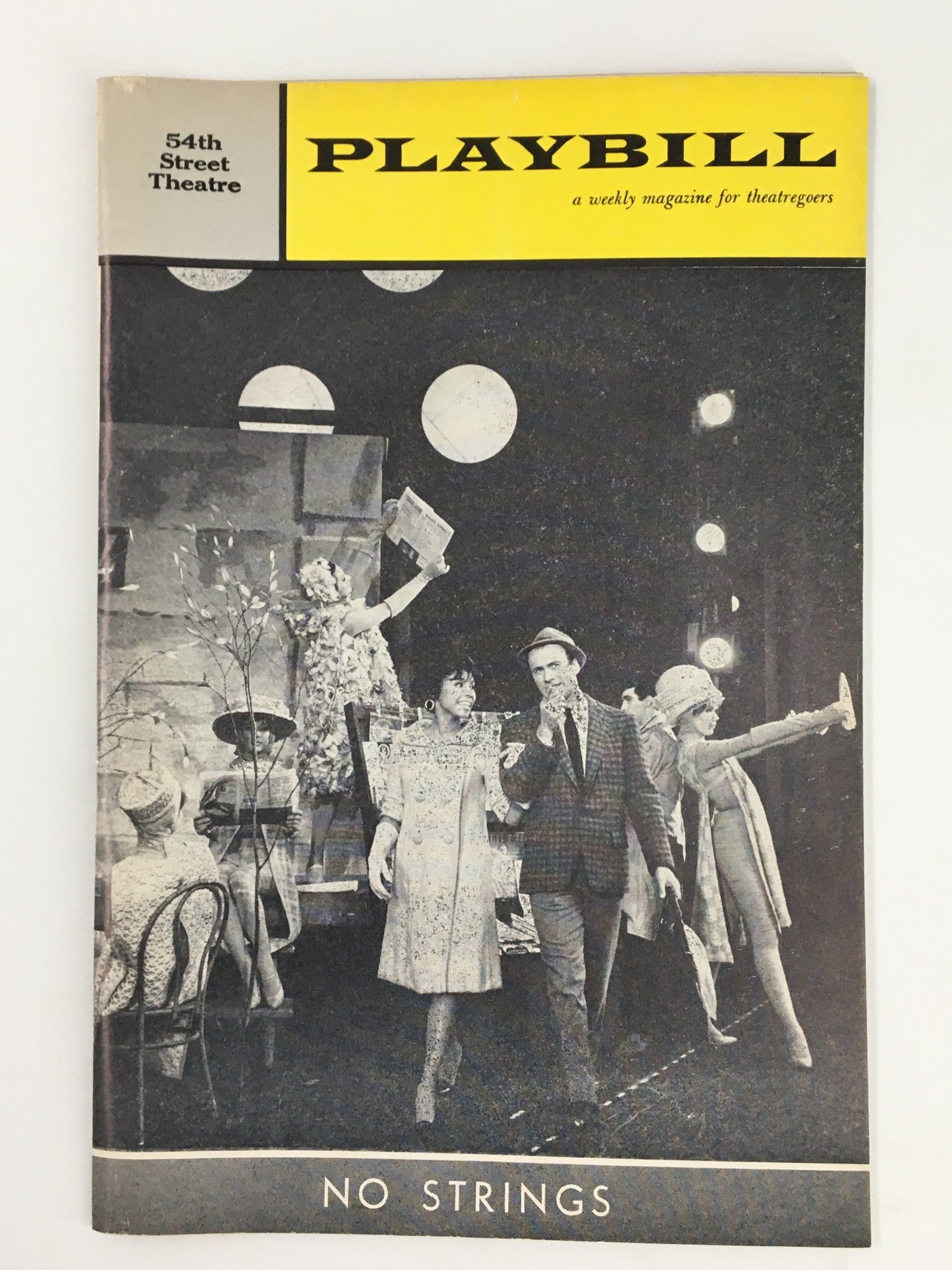 1962 Playbill 54th Street Theatre Richard Kiley, Diahann Carroll in No Strings