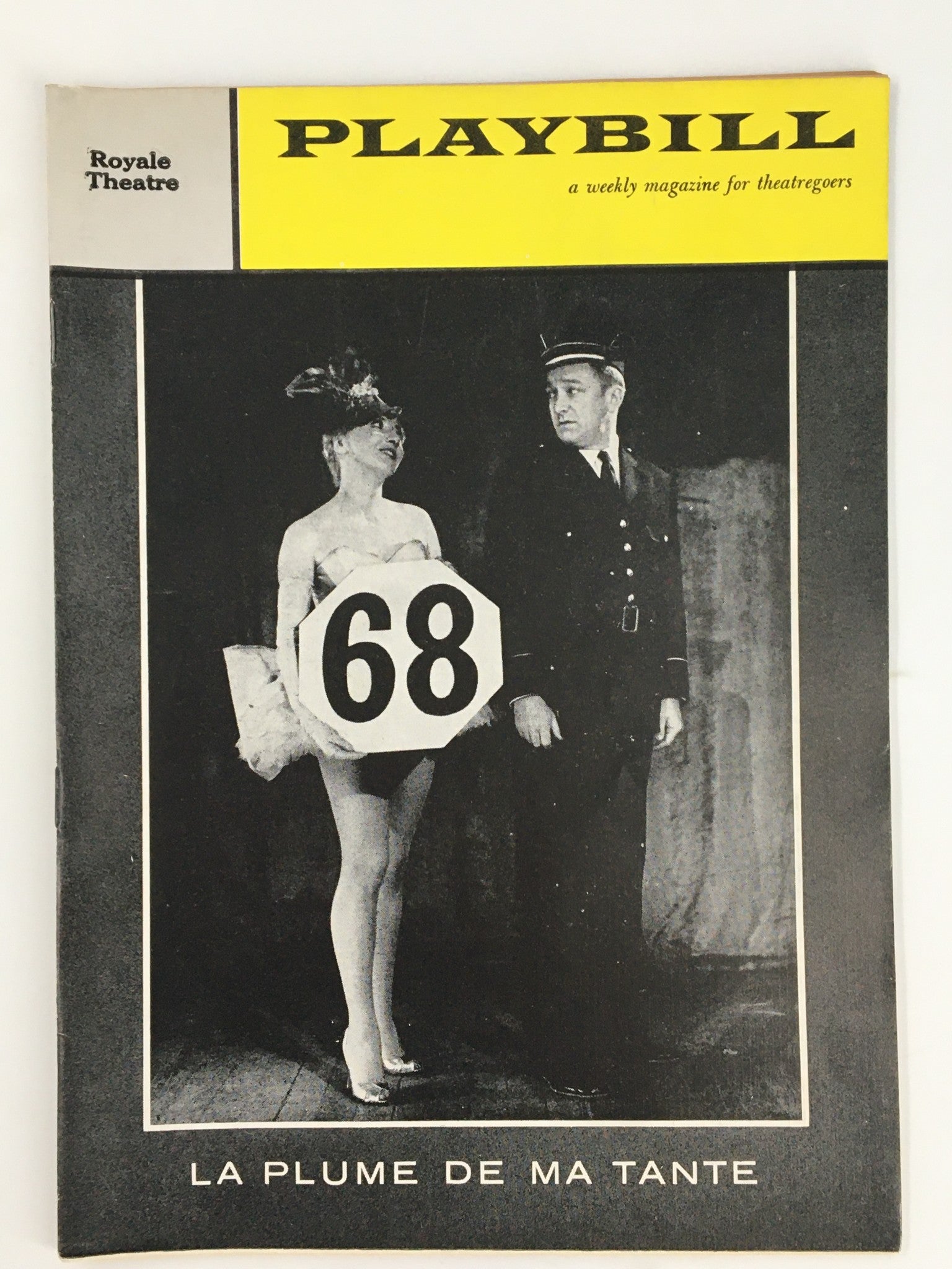 1960 Playbill Royale Theatre Robert Dhery in La Plume De Ma Tante