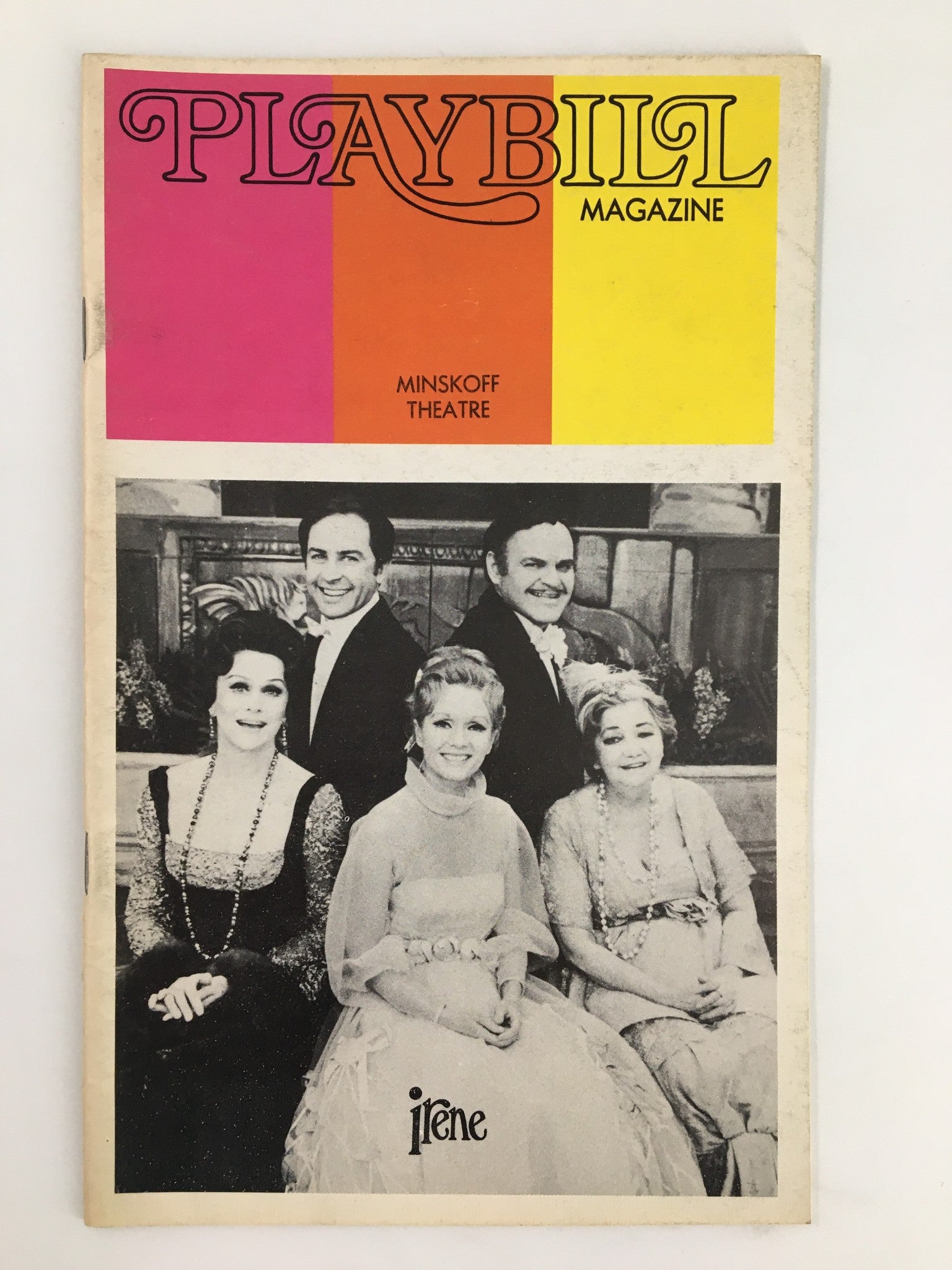 1973 Playbill Minskoff Theatre Debbie Reynolds, George S. Irving in Irene