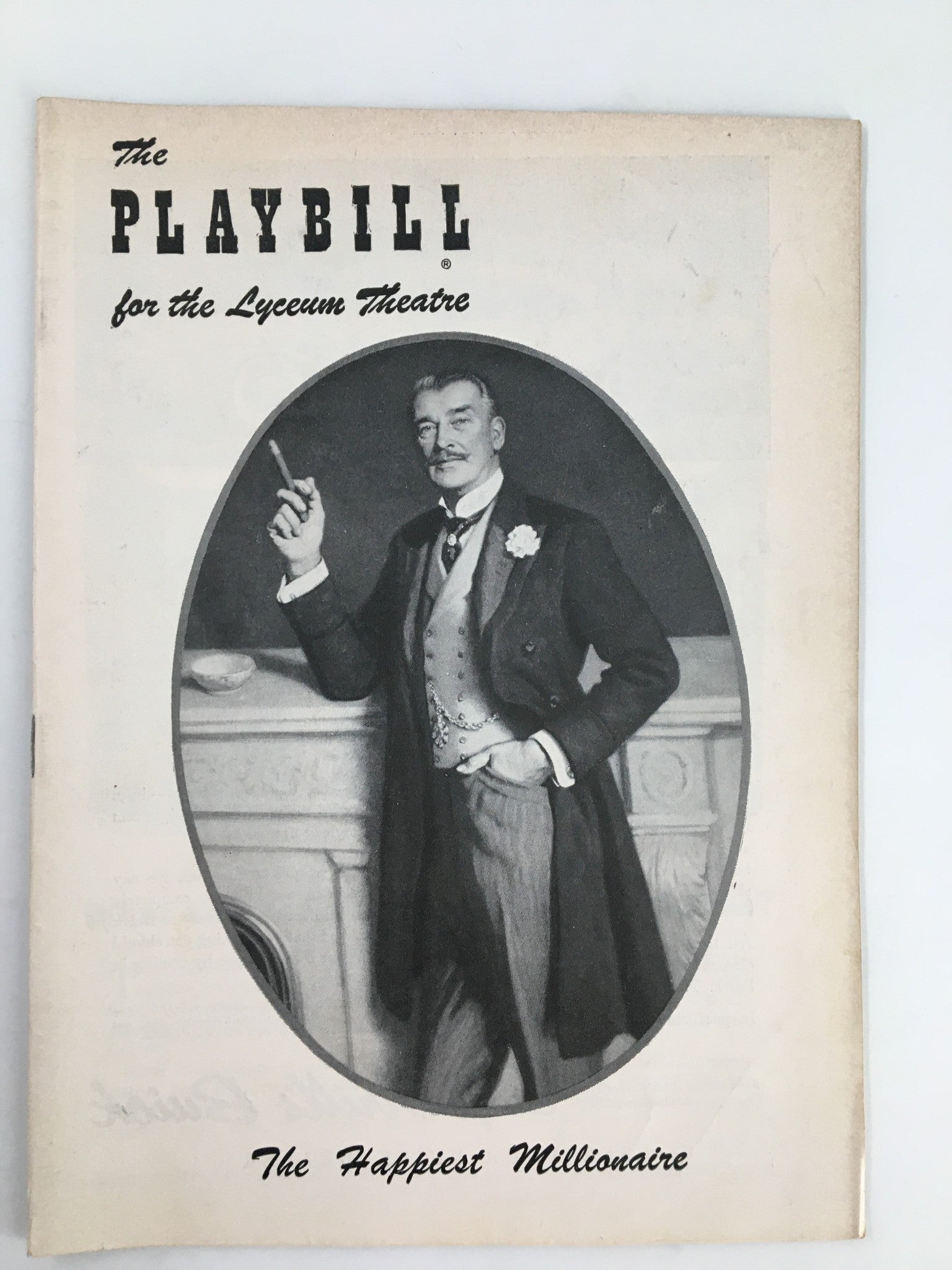 1956 Playbill Lyceum Theatre Walter Pidgeon in The Happiest Millionaire