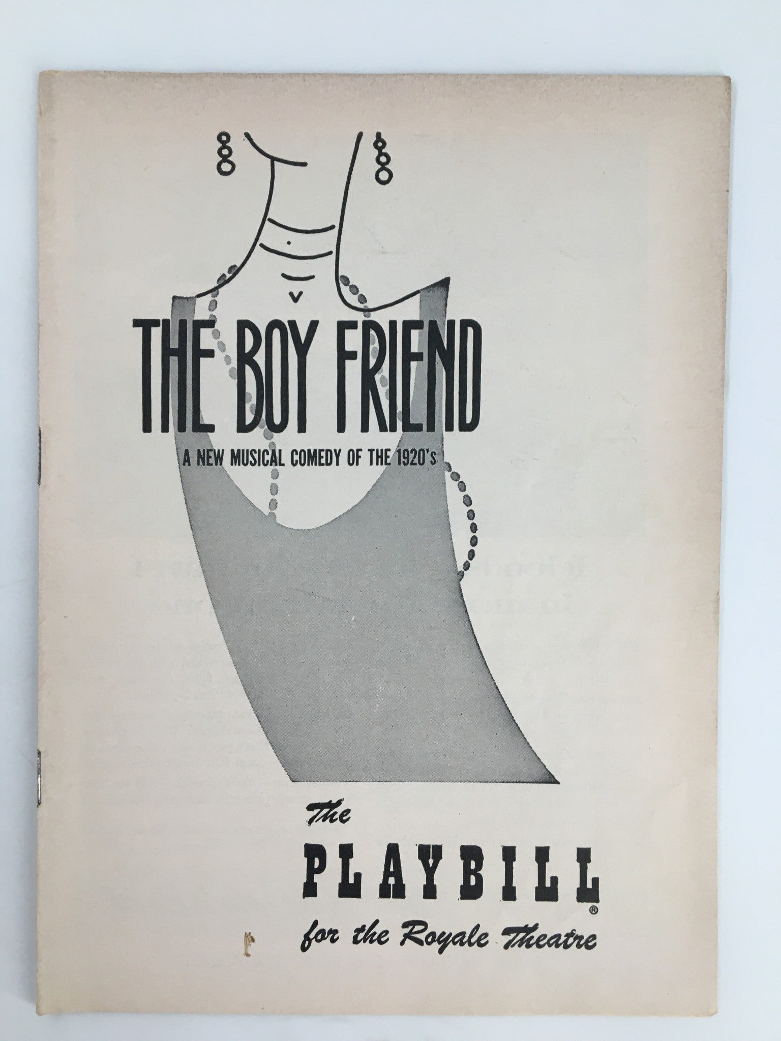 1955 Playbill Royale Theatre Julie Andrews, John Hewer in The Boy Friend