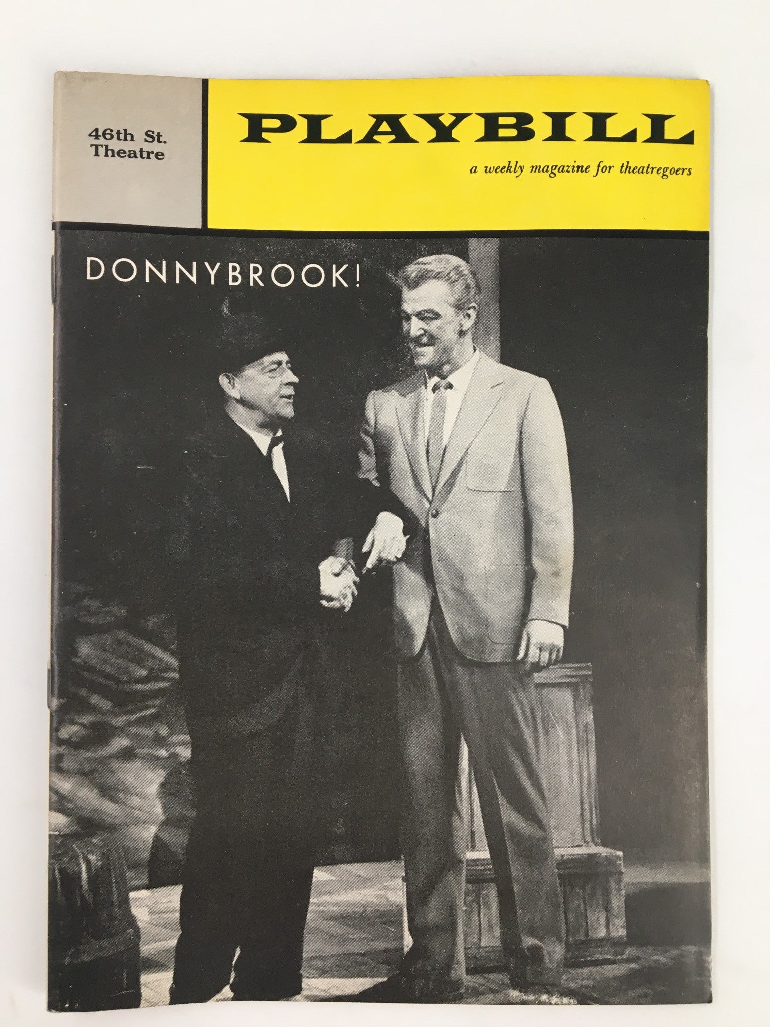 1961 Playbill 46th Street Theatre Eddie Foy, Art Lund in Donnybrook!