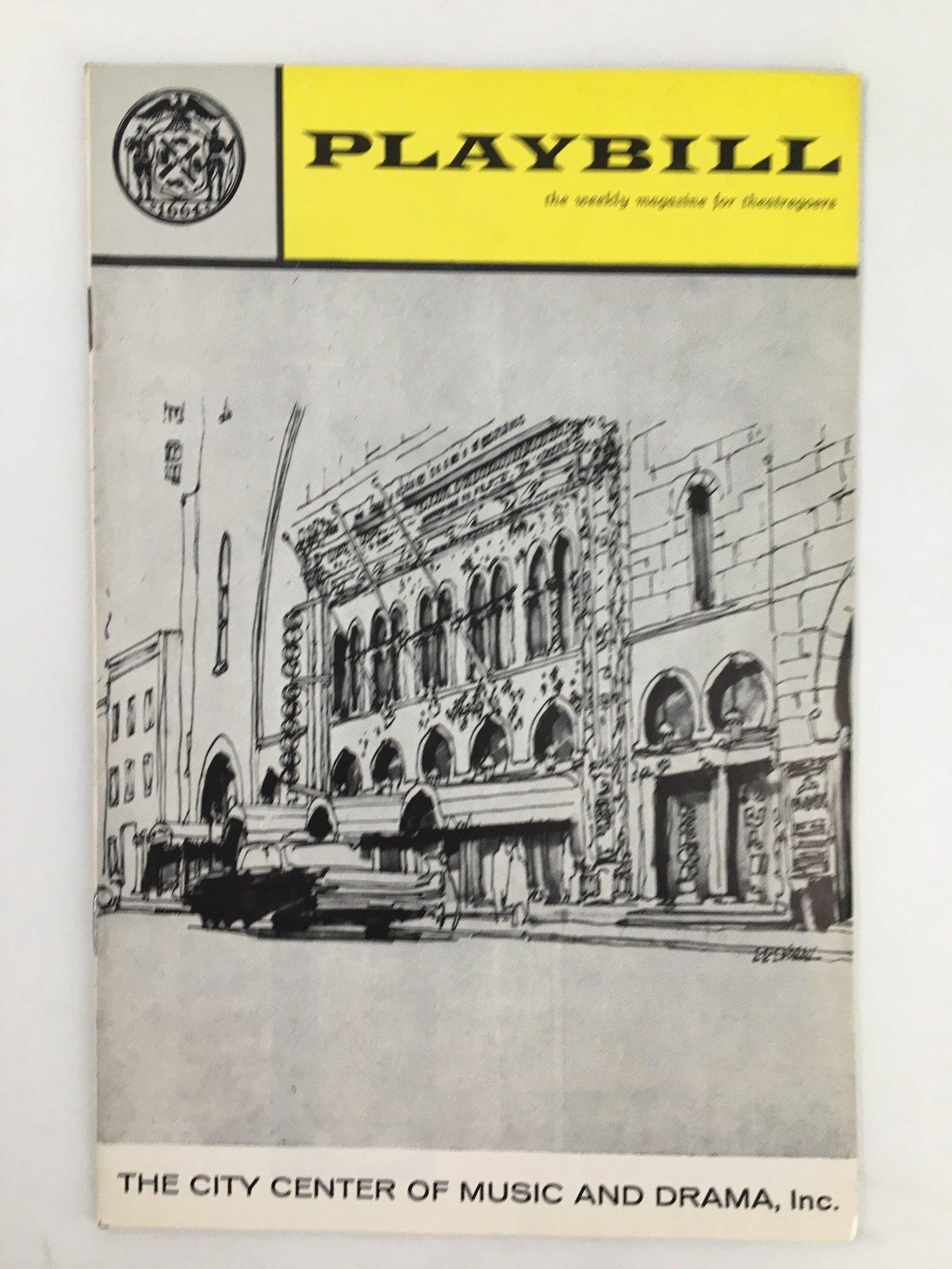 1963 Playbill New York City Center Bob Fosse, Jack Durant in Pal Joey