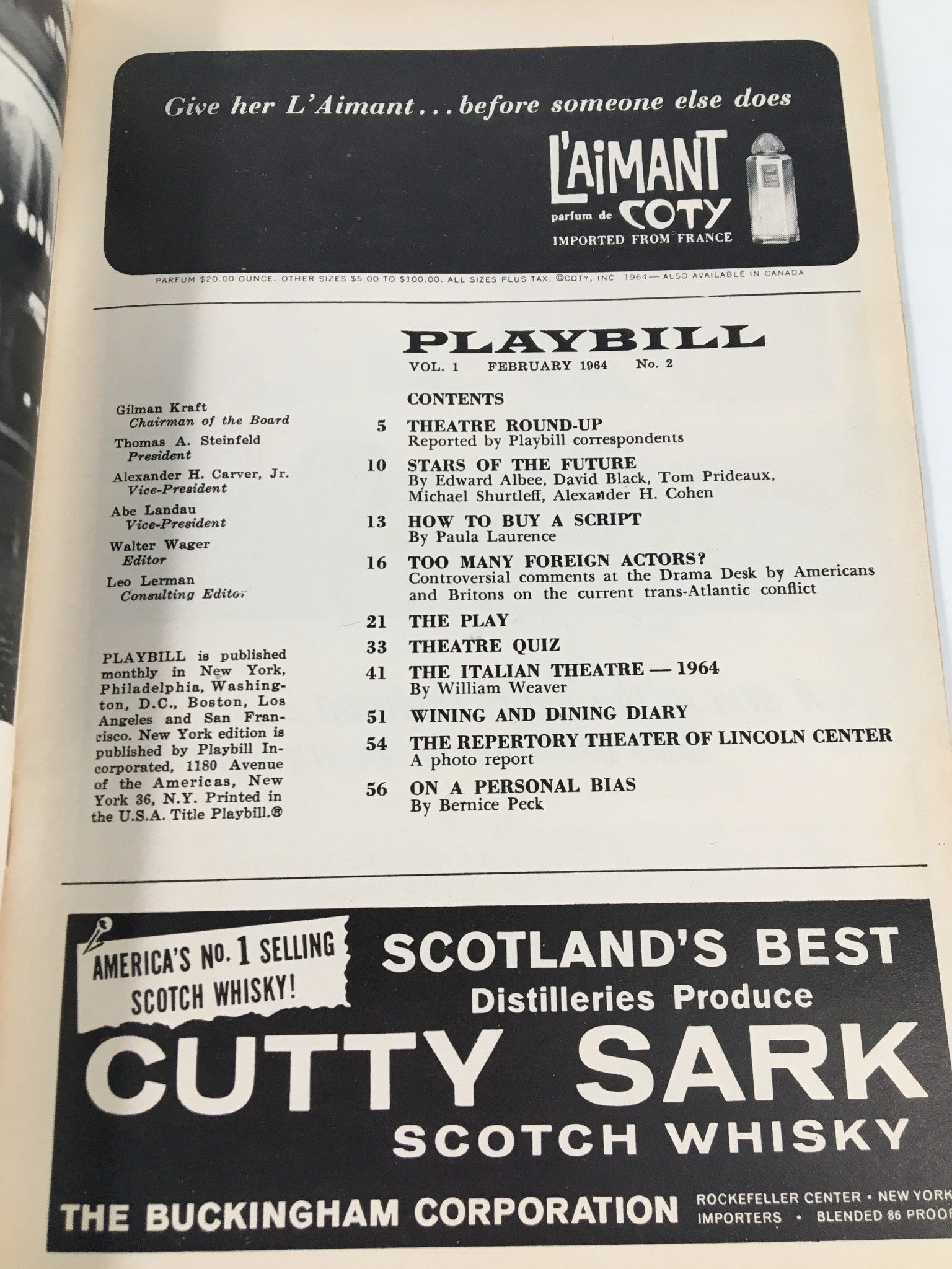 1964 Playbill John Golden Theatre Alan Bennett in Beyond The Fringe 1964