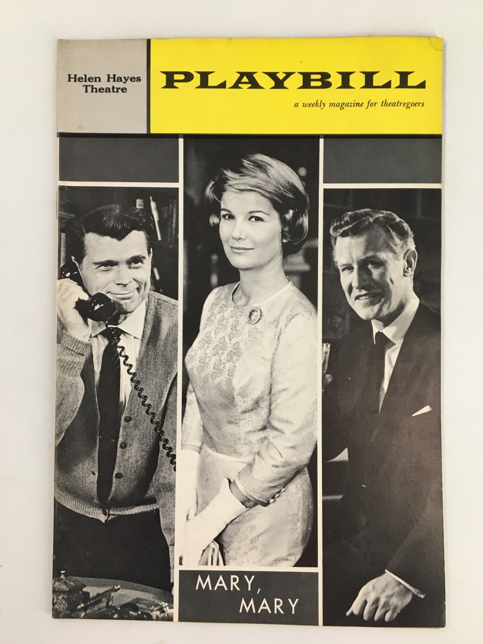 1962 Playbill Helen Hayes Theatre Barry Nelson, Edward Mulhare in Mary, Mary