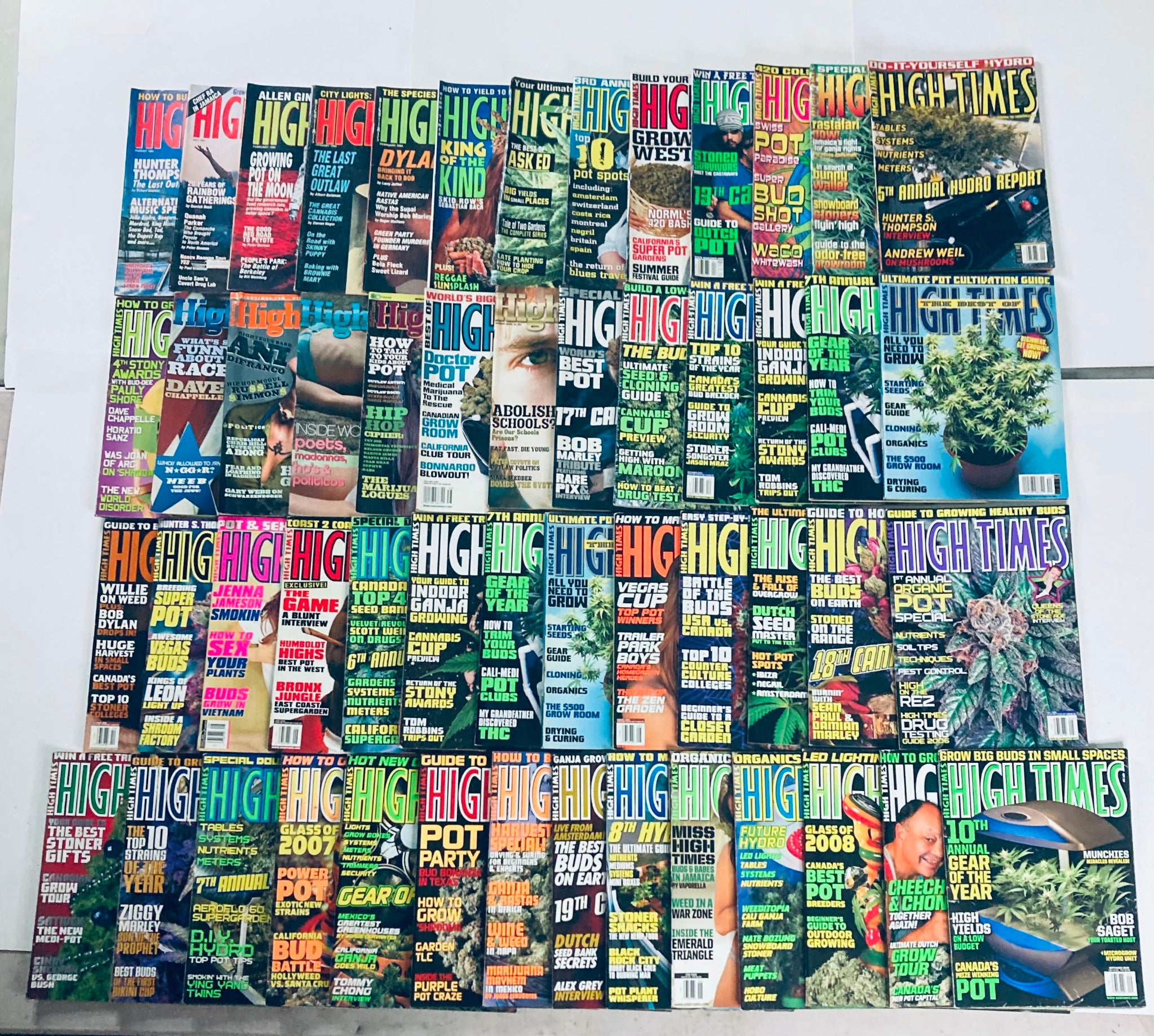 Lot of 53 90s and Early 2000-2007 High Times Magazine