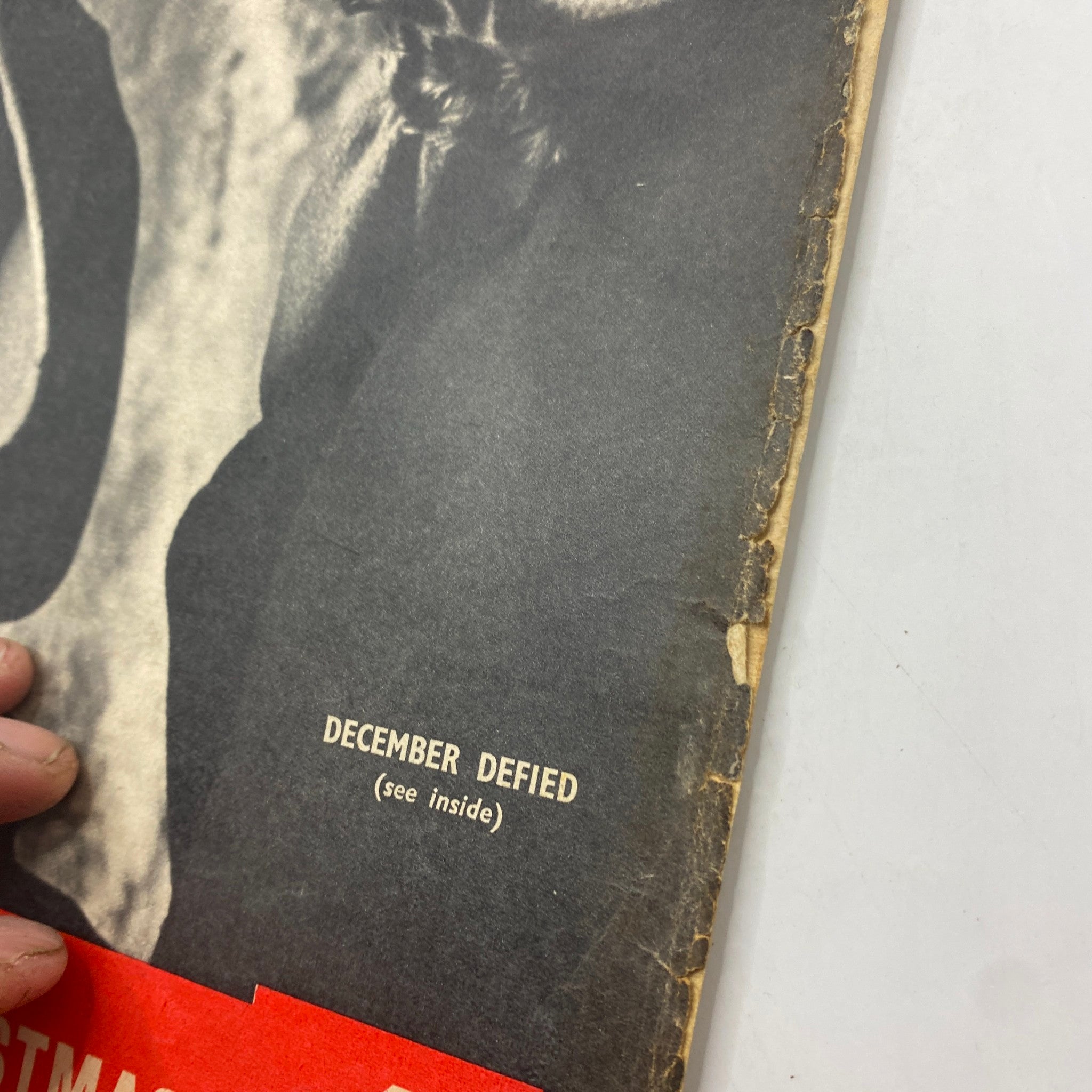 Cover of VTG Picture Post Magazine December 10, 1949 with the text 'DECEMBER DEFIED' and a vintage design.