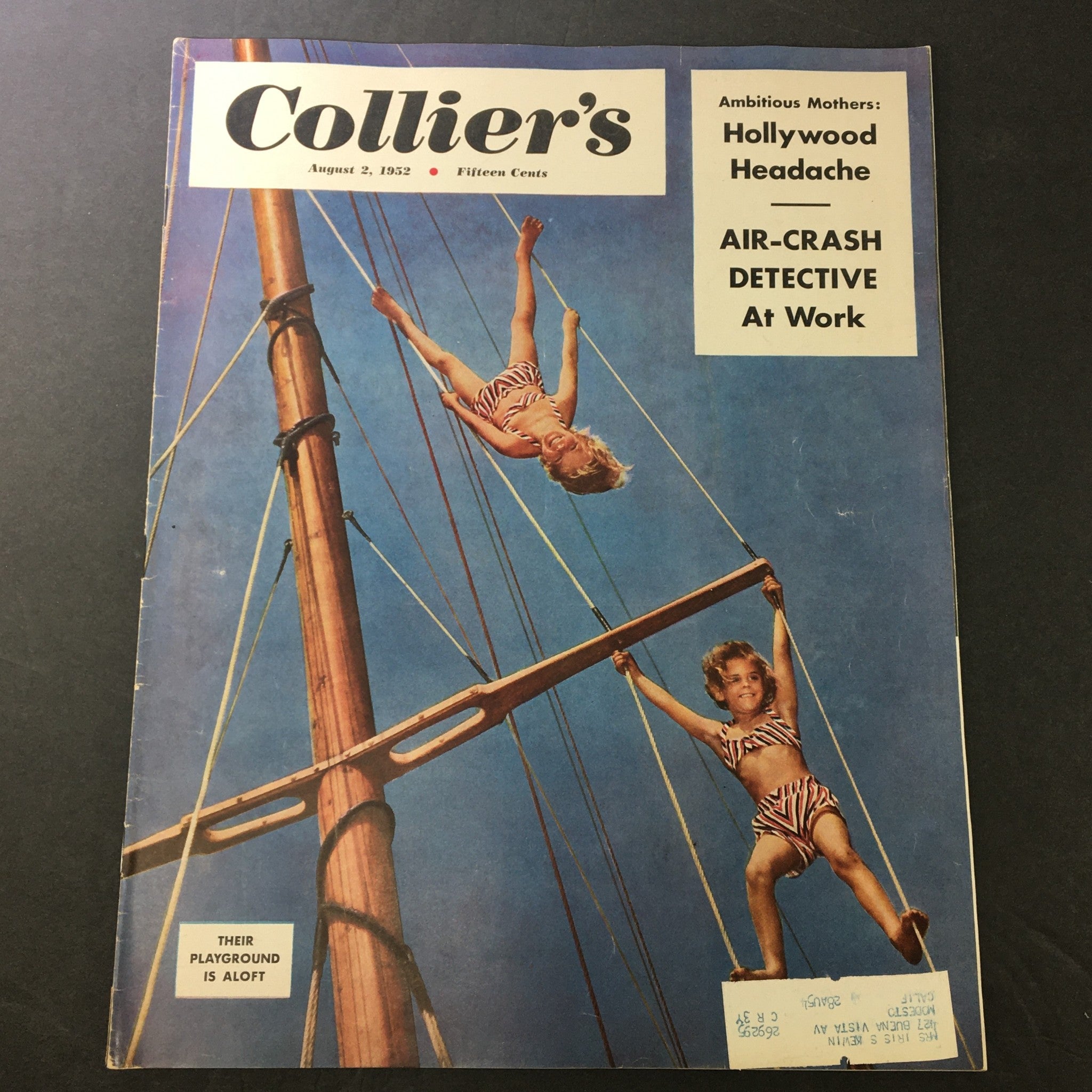 VTG Collier's Magazine August 2 1952 Air-Crash Detective at Work, Hollywood