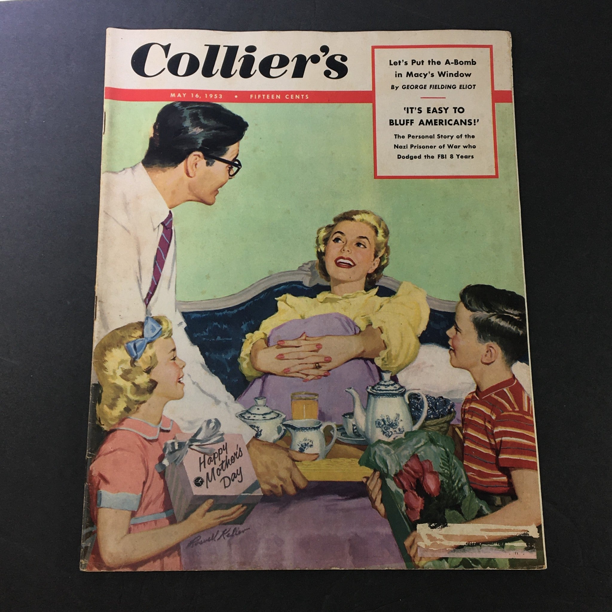 VTG Collier's Magazine May 16 1953 Let's Put the A-Bomb in Macy's Window