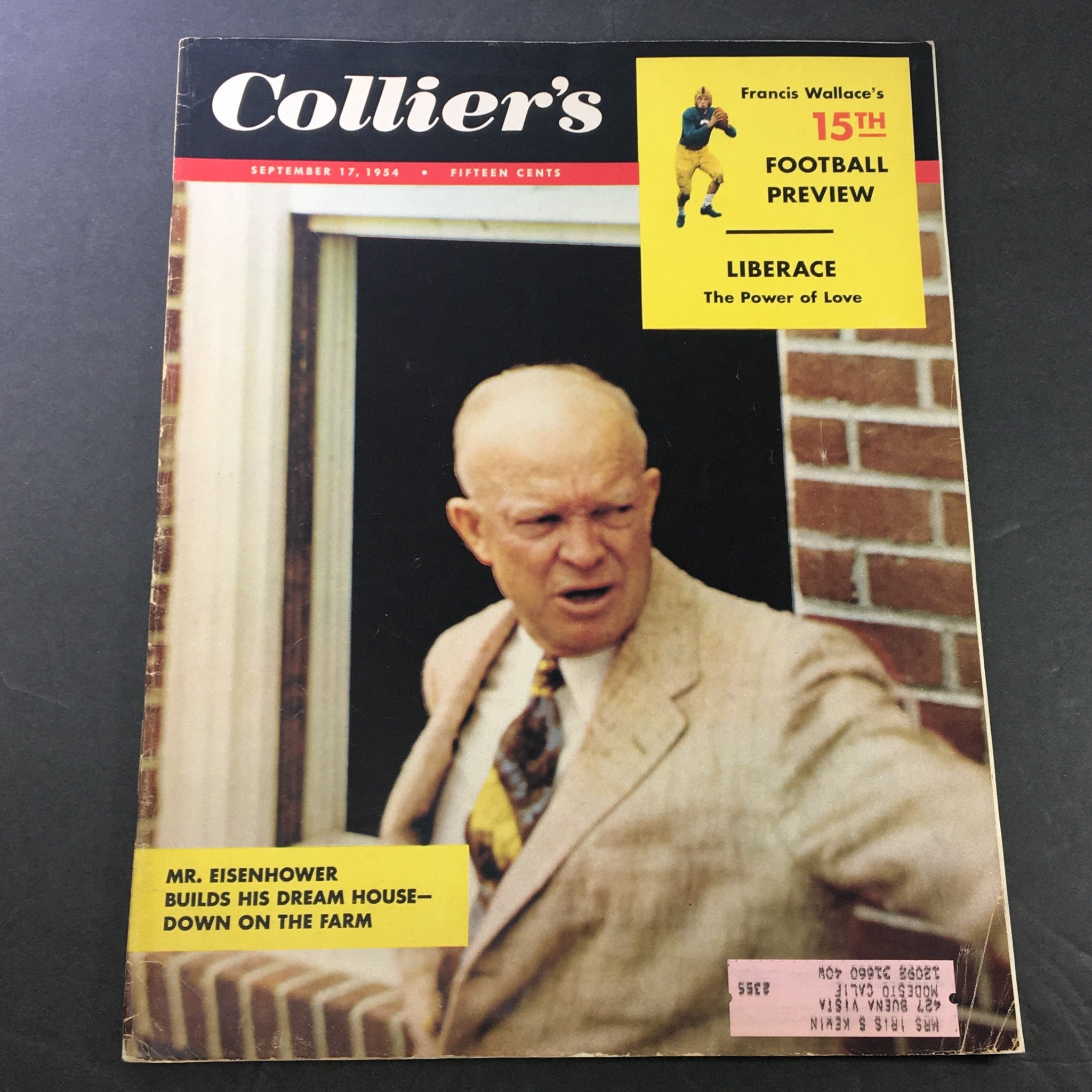 VTG Collier's Magazine September 17 1954 Dwight Eisenhower Build His Dream House