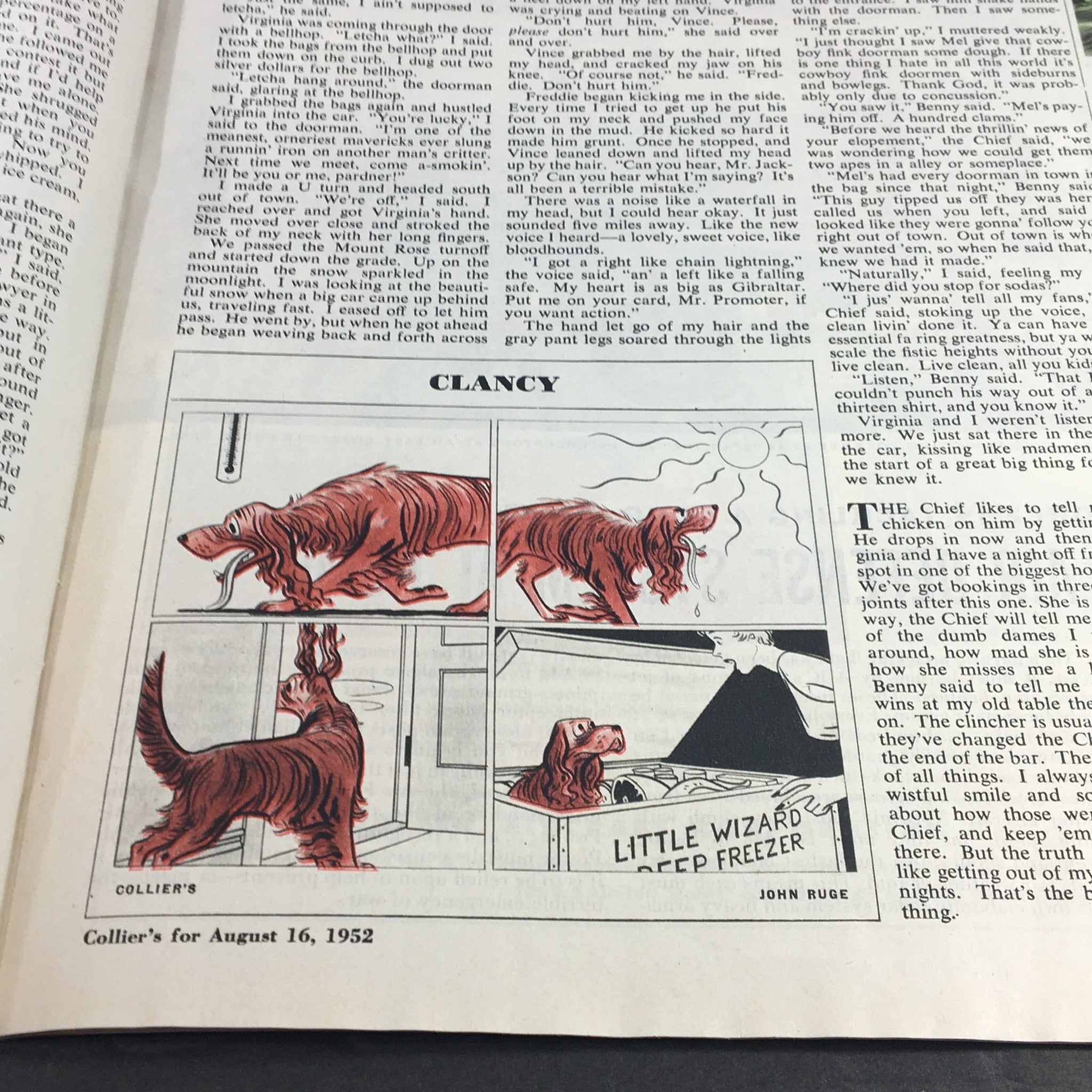 VTG Collier's Magazine August 16 1952 Pigs Have Wings PG Wodehouse, Newsstand