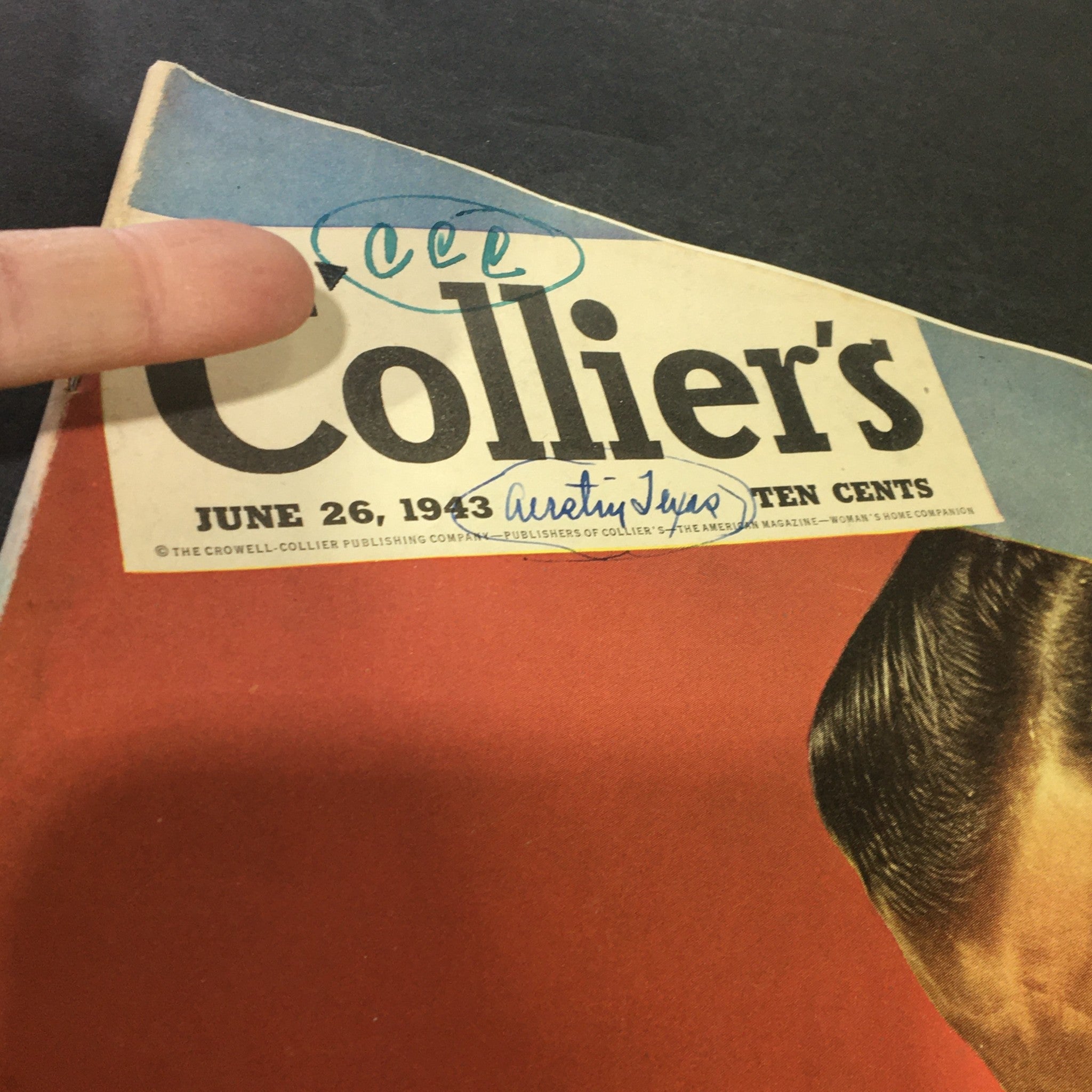 VTG Collier's Magazine June 26 1943 I Still Believe in Non-Violence, Newsstand