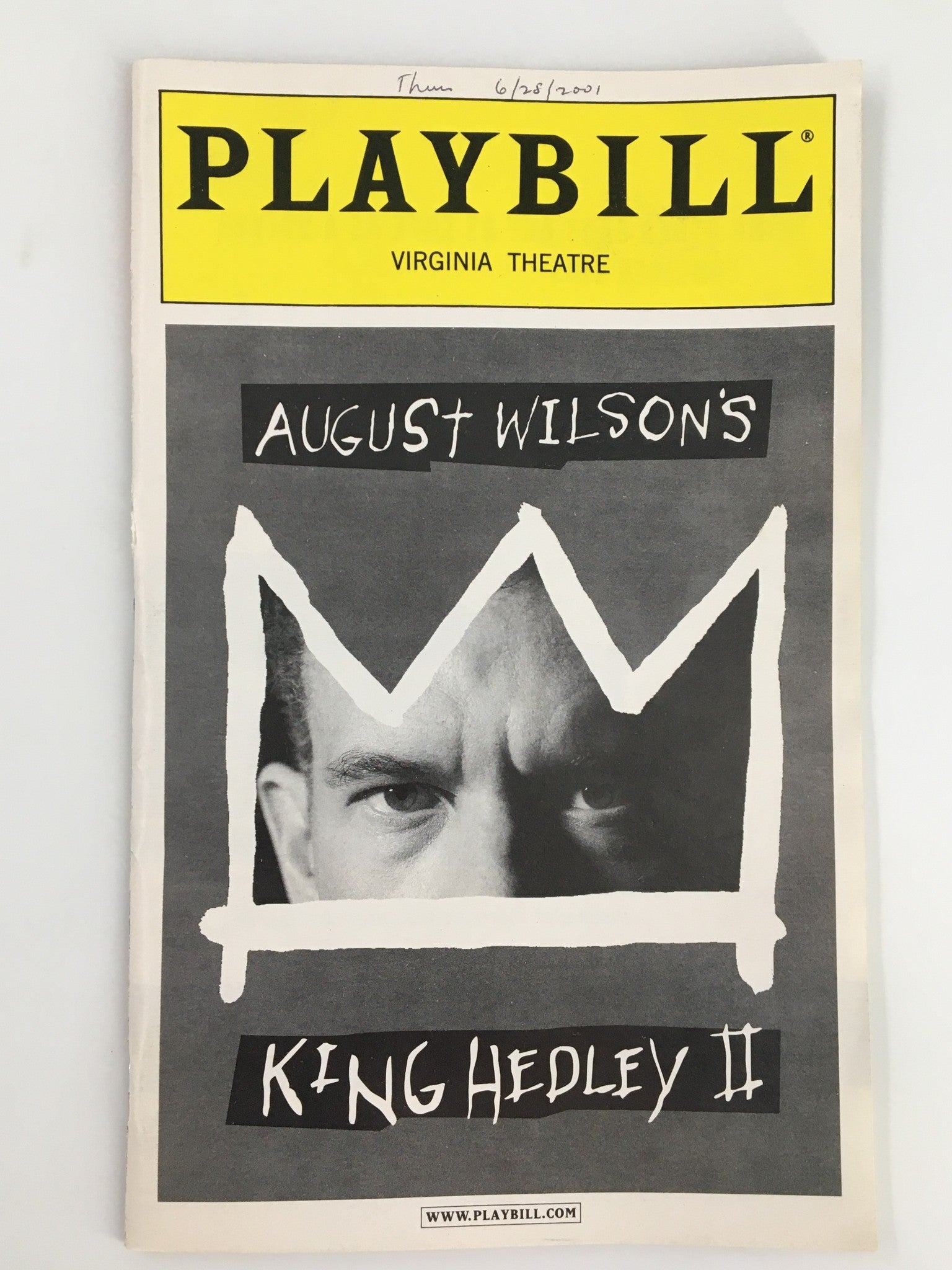 2001 Playbill Virginia Theatre Brian Stokes Mitchell in King Hedley II