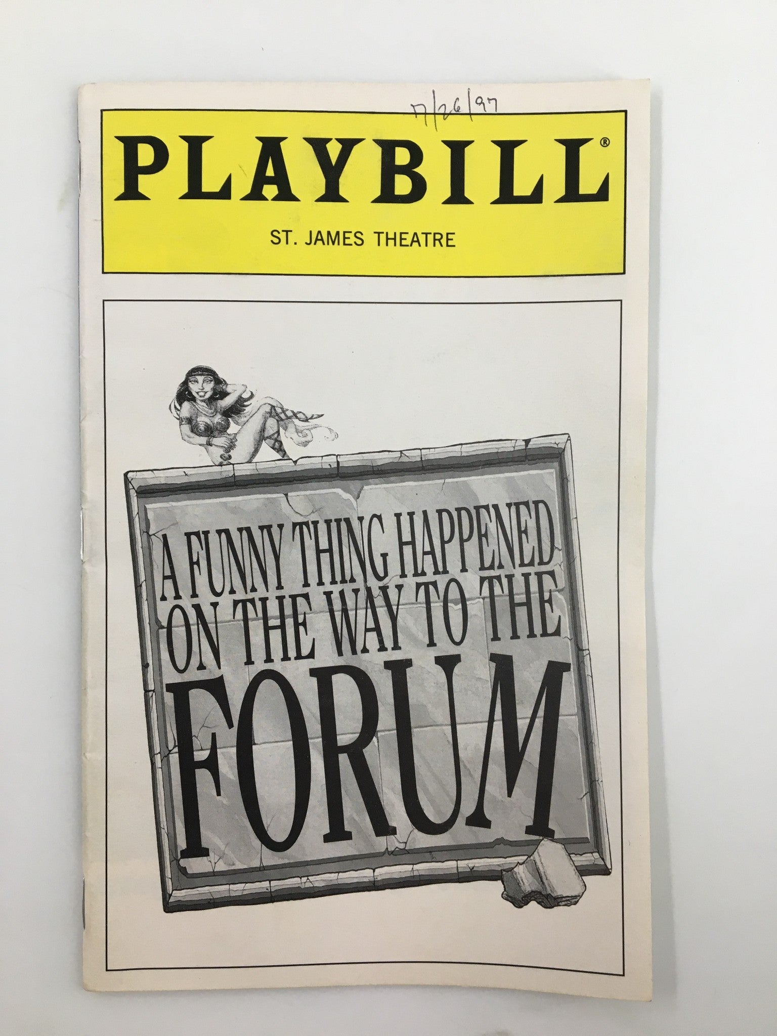 1997 Playbill St. James Theatre A Funny Thing Happened On The Way To Forum