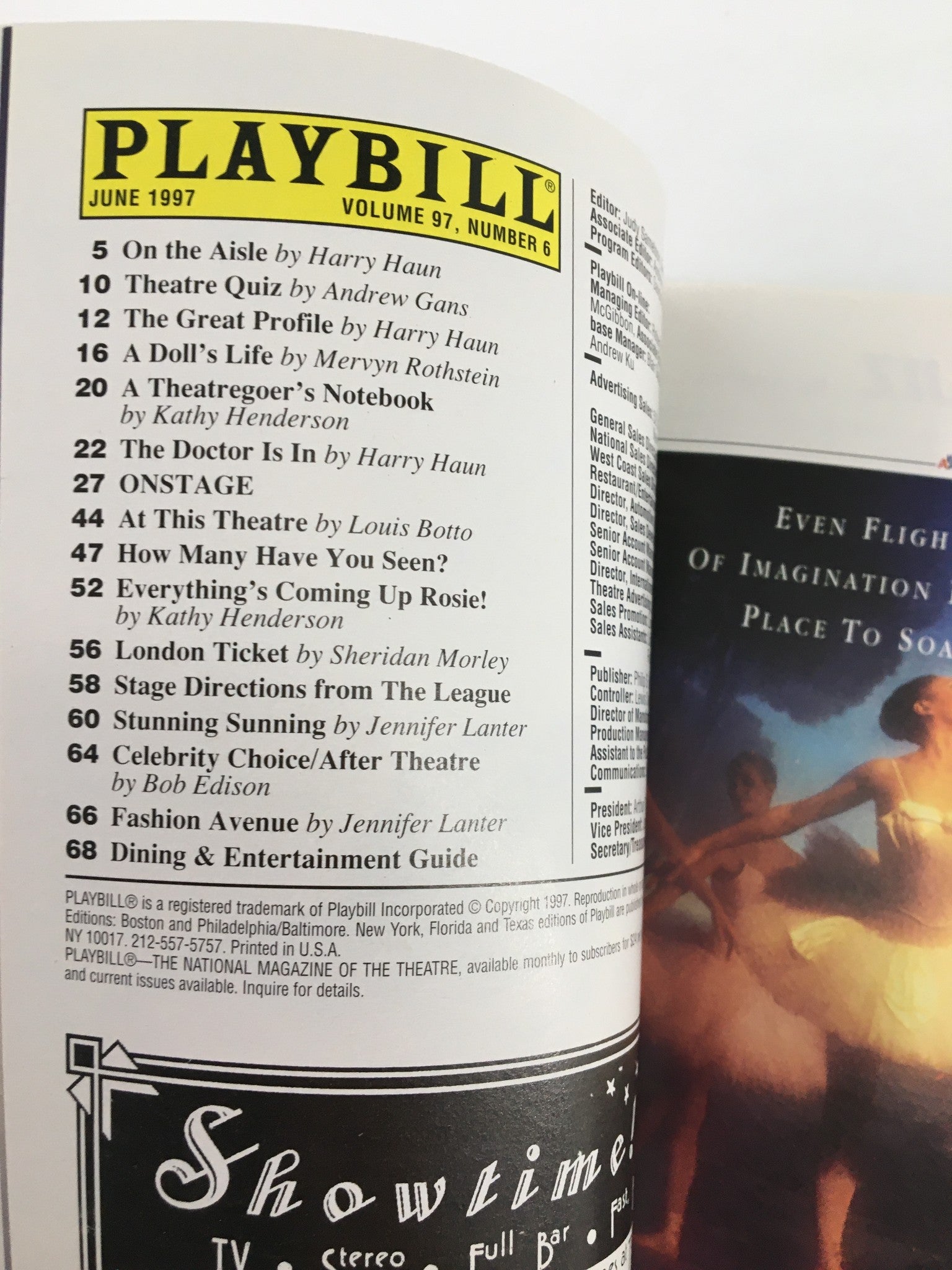 1997 Playbill Players Theatre Steve Hayes, Tony Meindl in Queens Blvd.