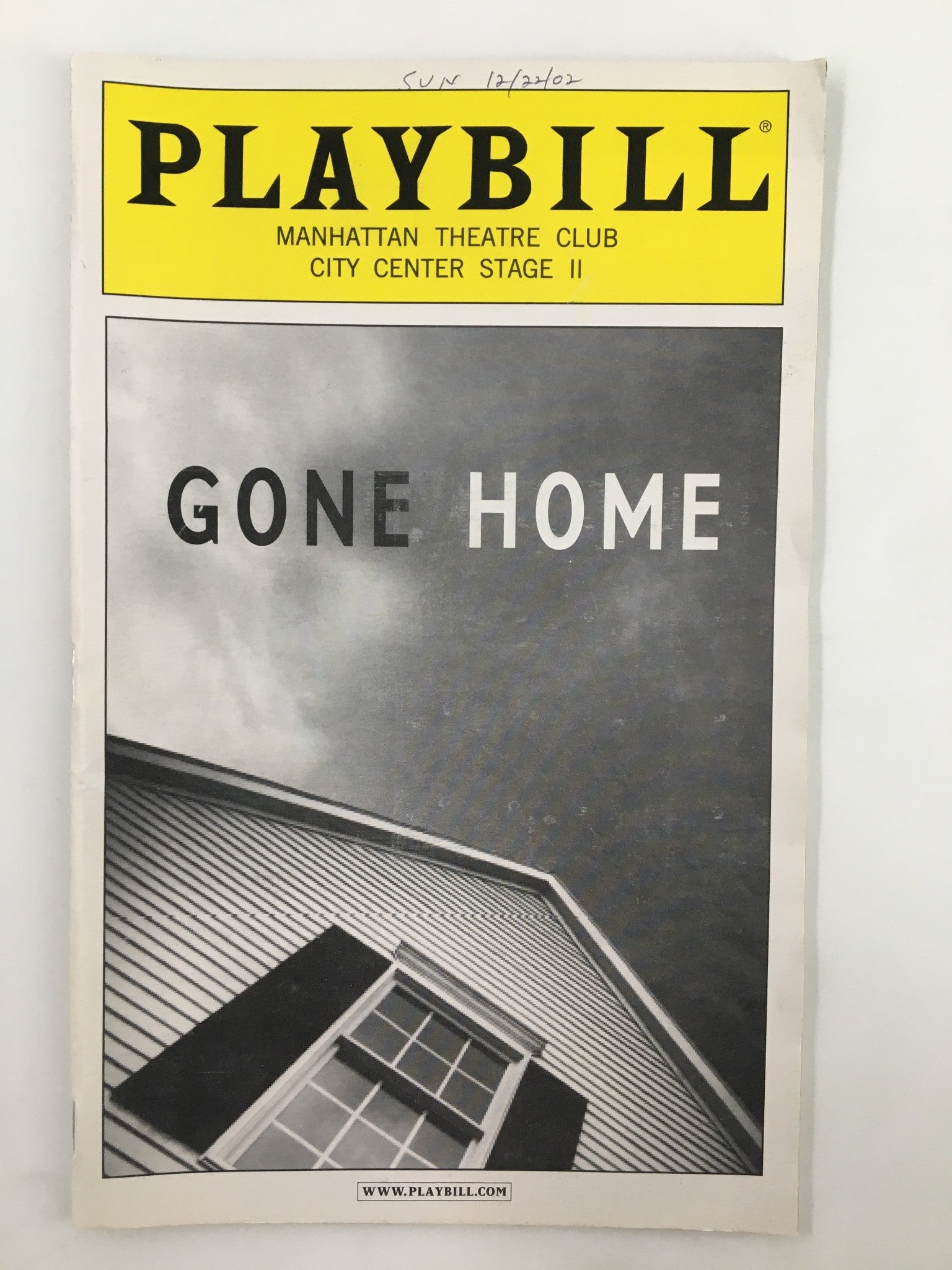 2002 Playbill Manhattan Theatre Club Chelsea Atman in Gone Home by John Corwin