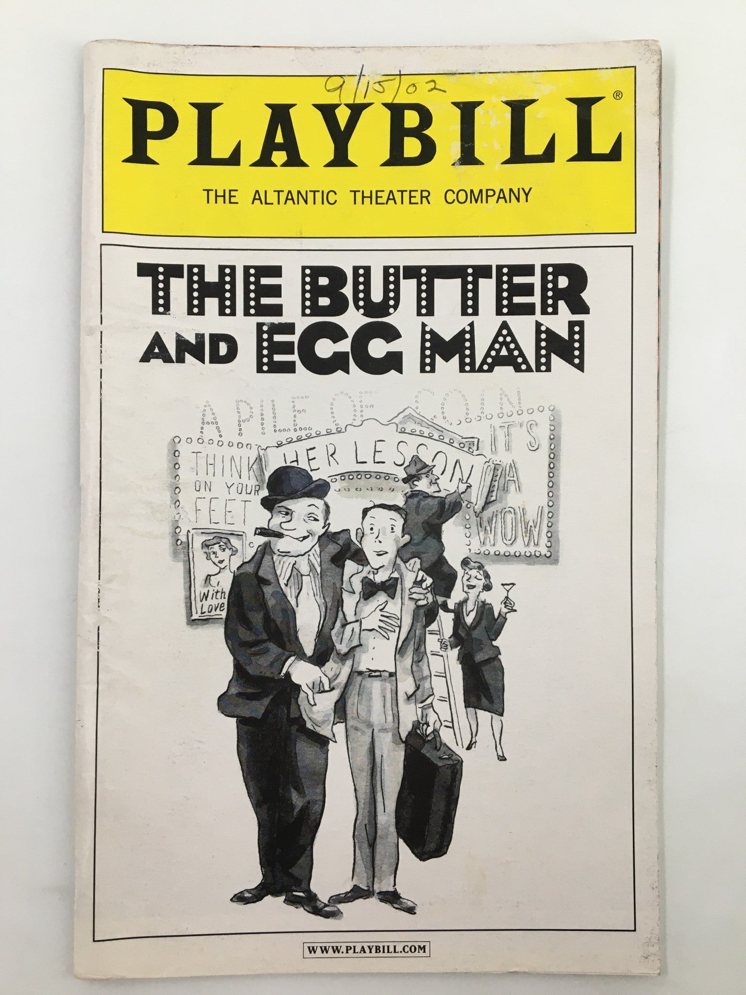 2002 Playbill Atlantic Theater Company David Brummel in The Butter and Egg Man