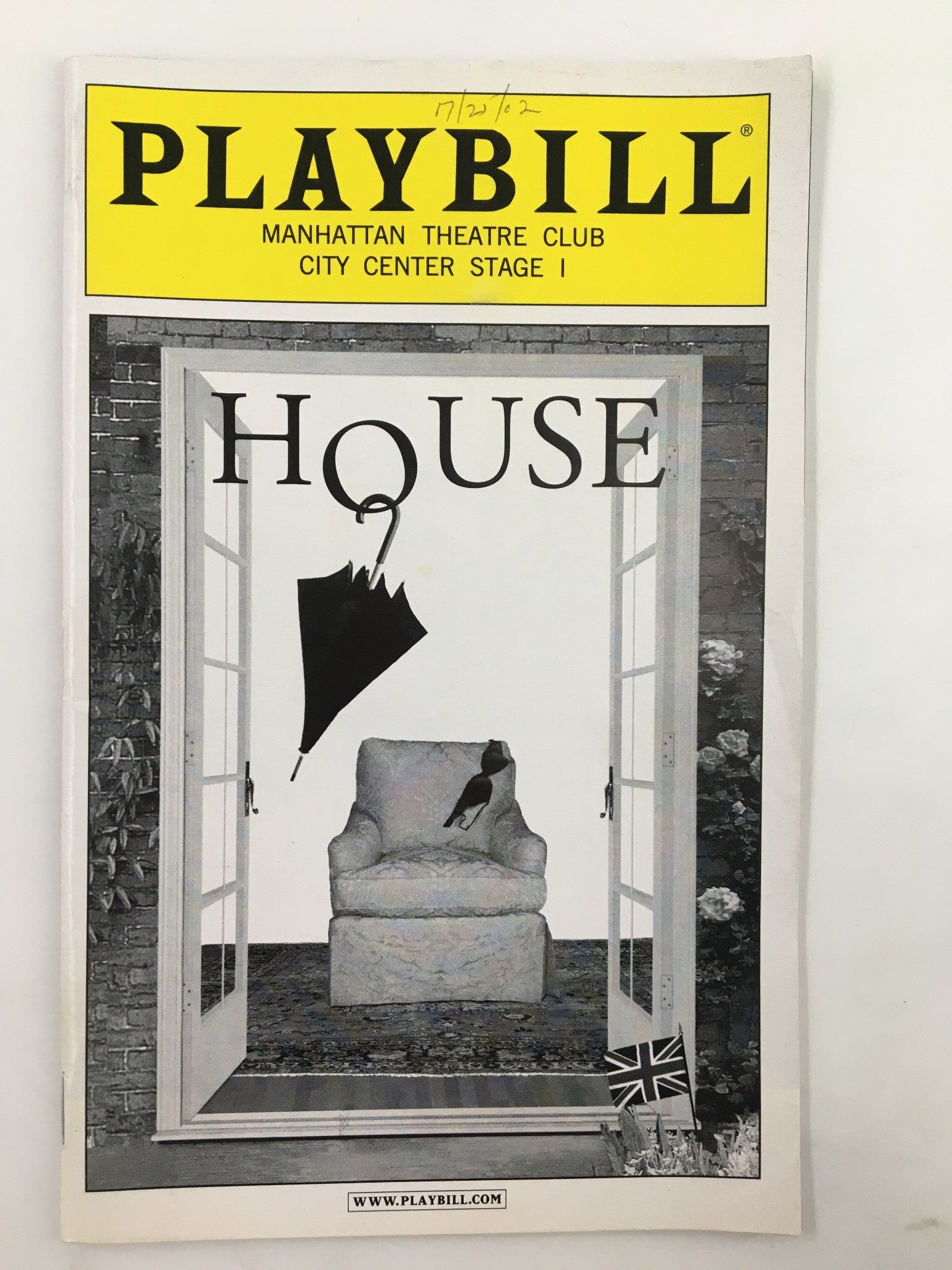 2002 Playbill Manhattan Theatre Club Kieran Campion in House by Alan Ayckbourn