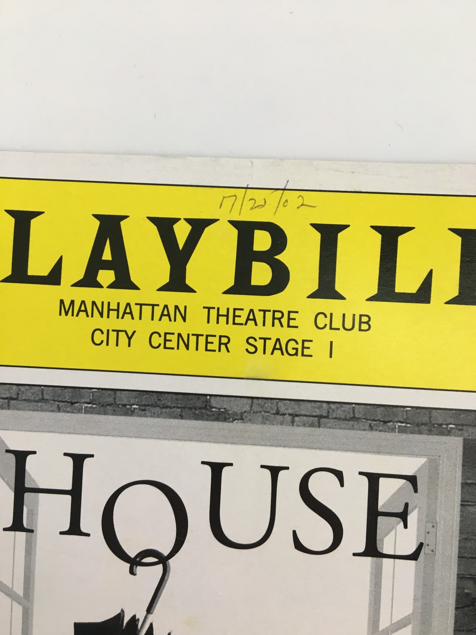 2002 Playbill Manhattan Theatre Club Kieran Campion in House by Alan Ayckbourn