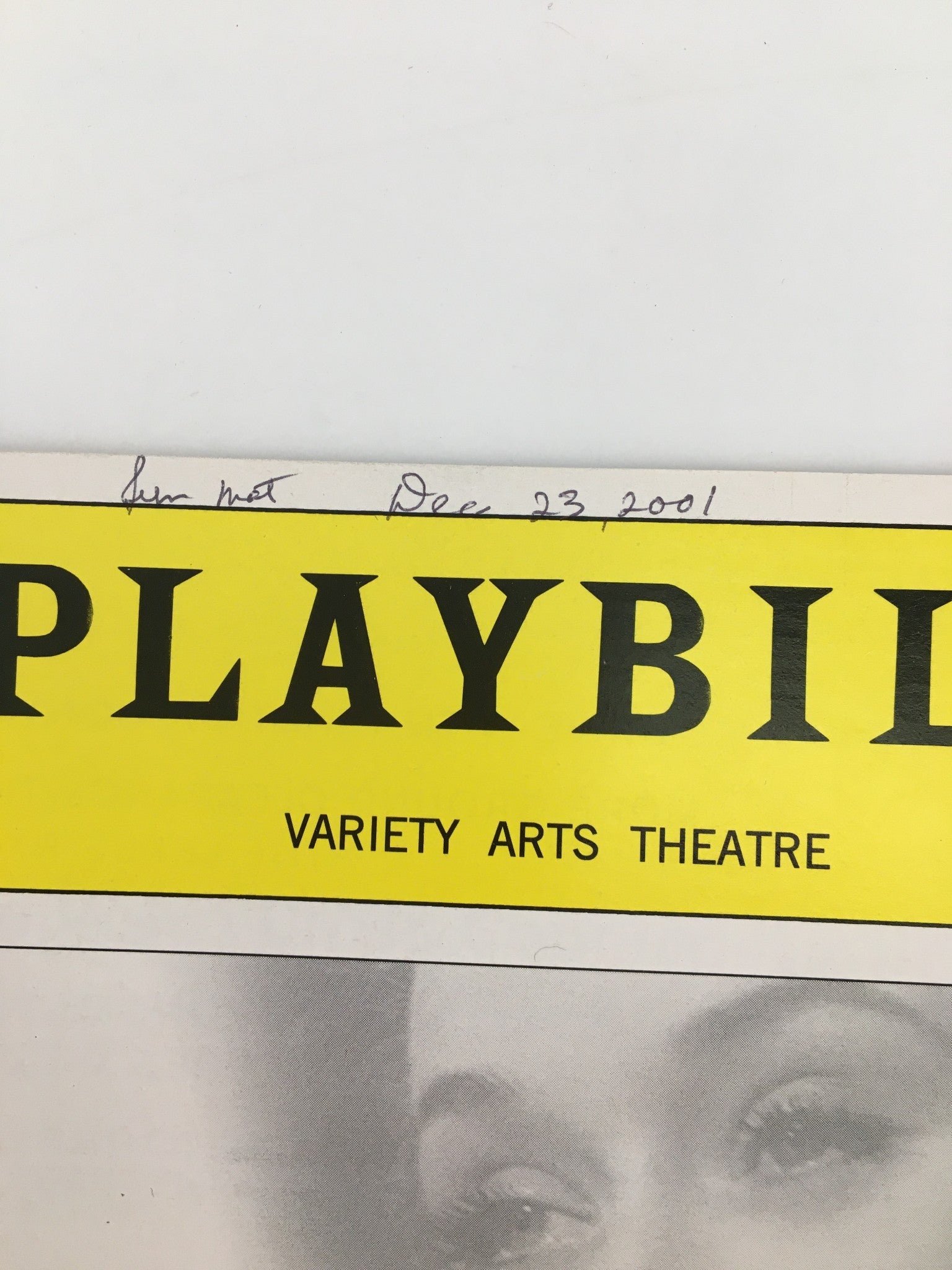 2001 Playbill Variety Arts Theatre Ryan Driscoll in Summer of '42 A New Musical