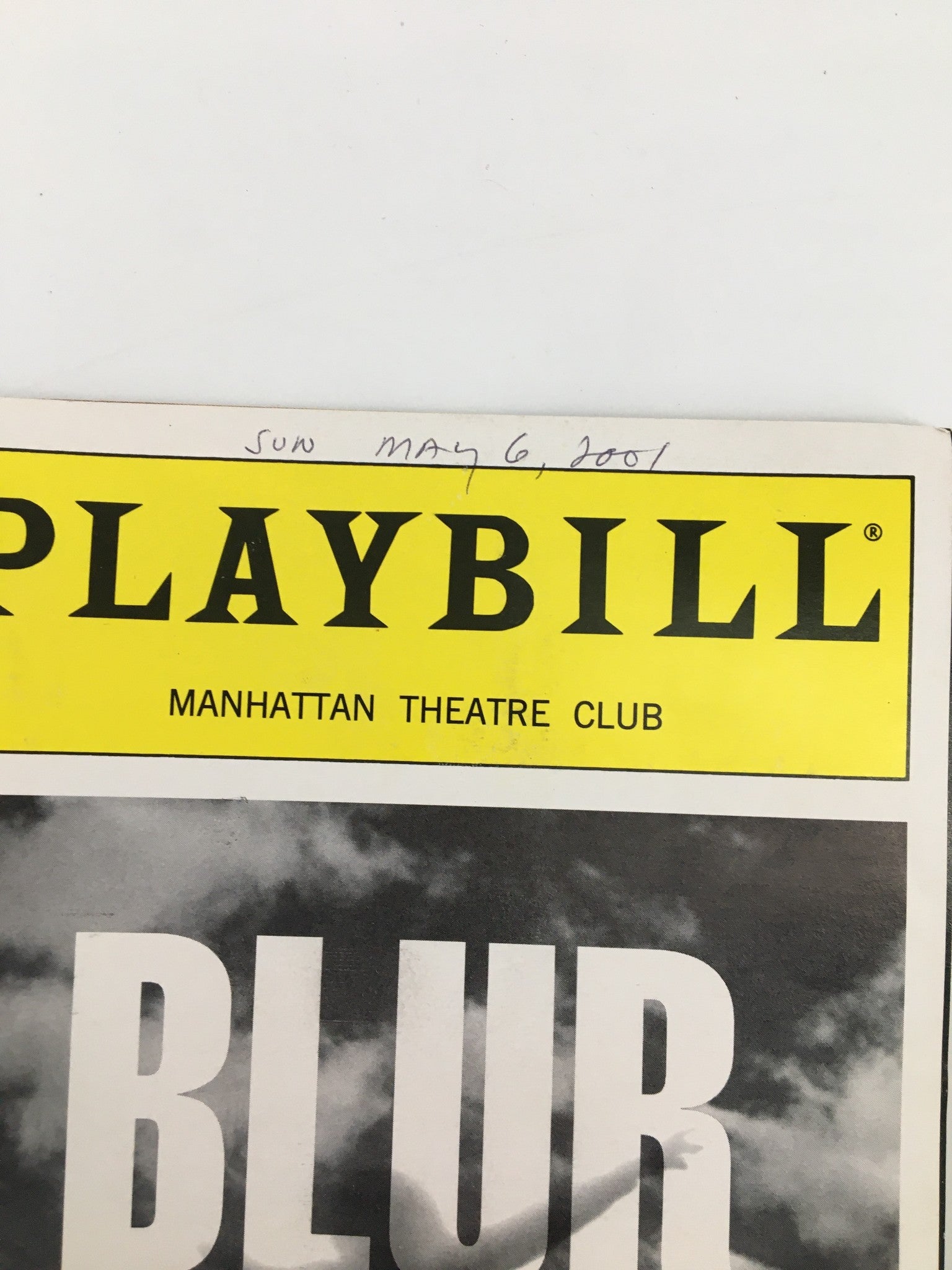 2001 Playbill Manhattan Theatre Club Polly Draper in Blur by Melanie Marnich