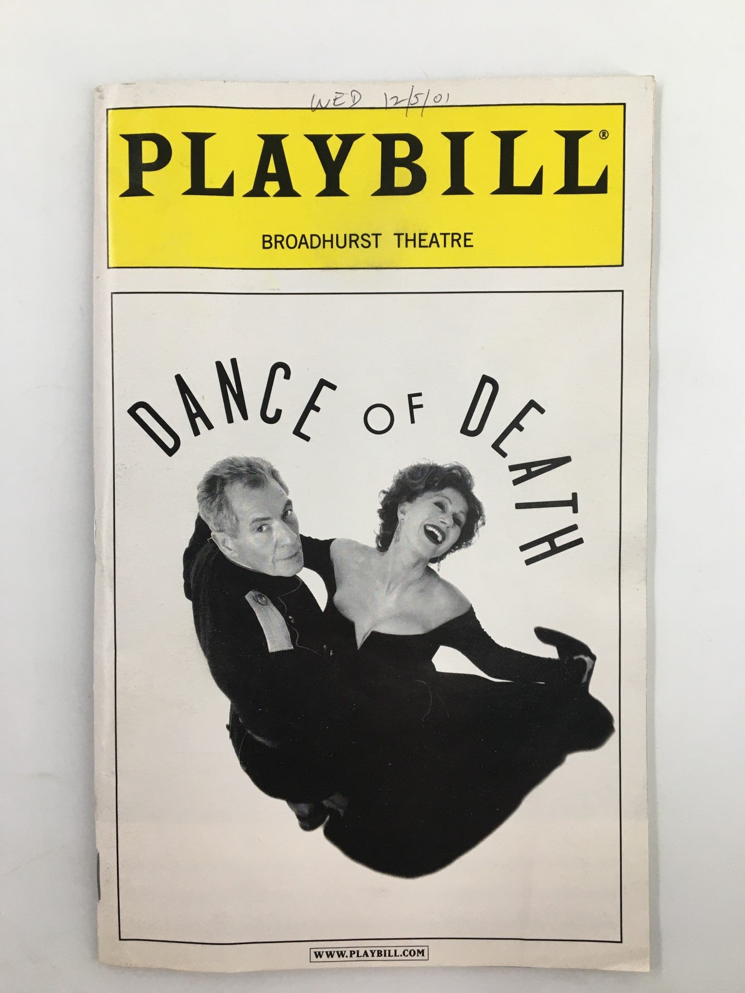 2001 Playbill Broadhurst Theatre Ian McKellen, Helen Mirren in Dance of Death