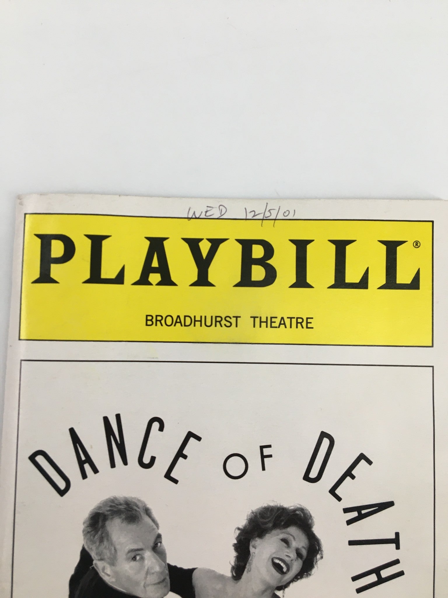 2001 Playbill Broadhurst Theatre Ian McKellen, Helen Mirren in Dance of Death