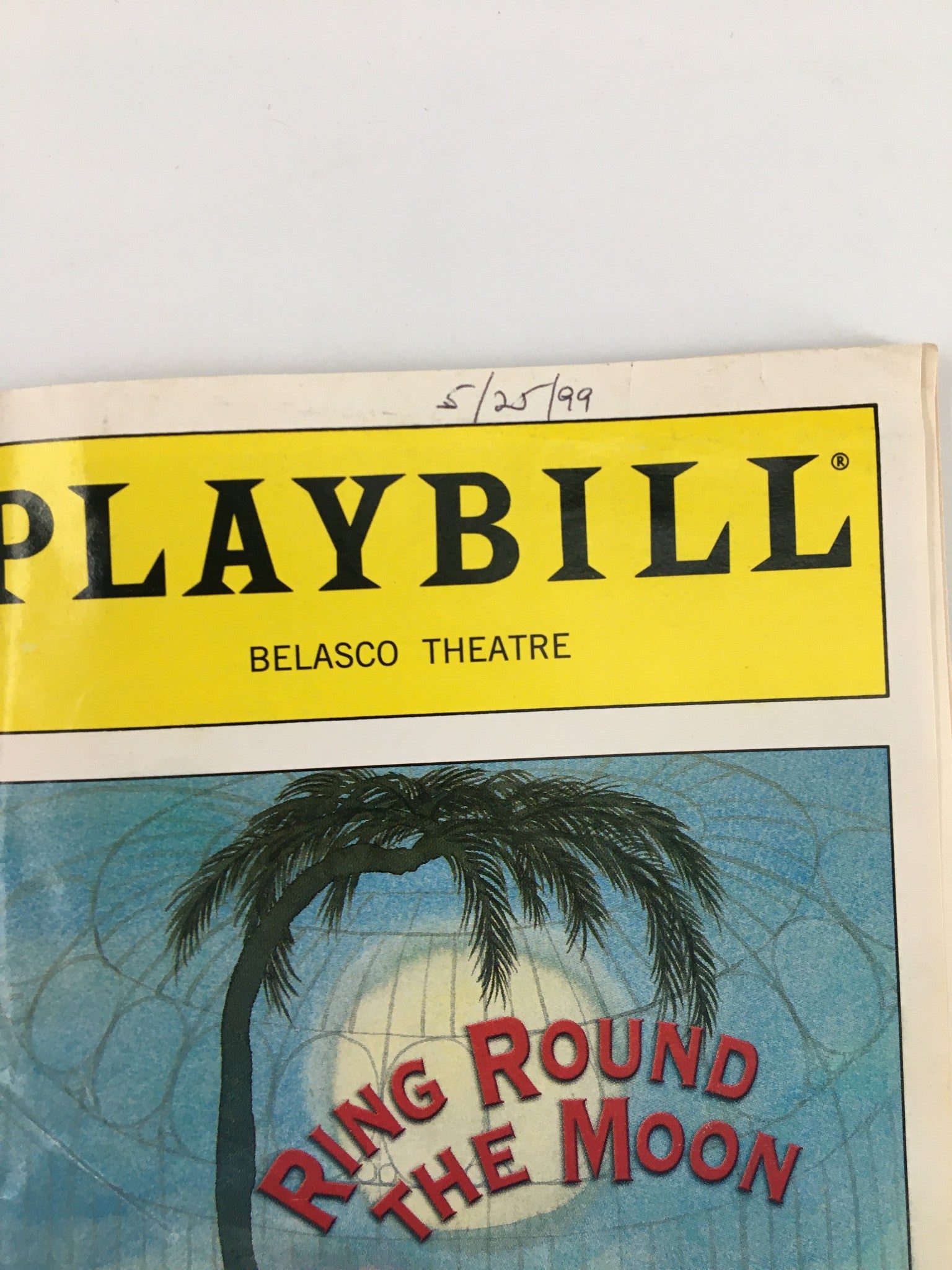 1999 Playbill Belasco Theatre Candy Buckley in Ring Round The Moon