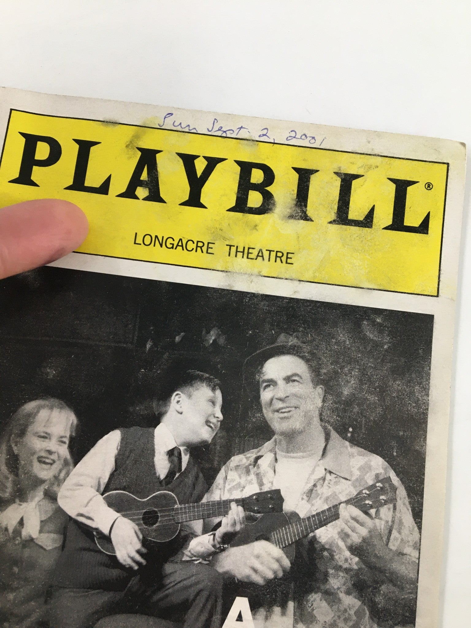 2001 Playbill Longacre Theatre Tom Selleck in A Thousand Clowns