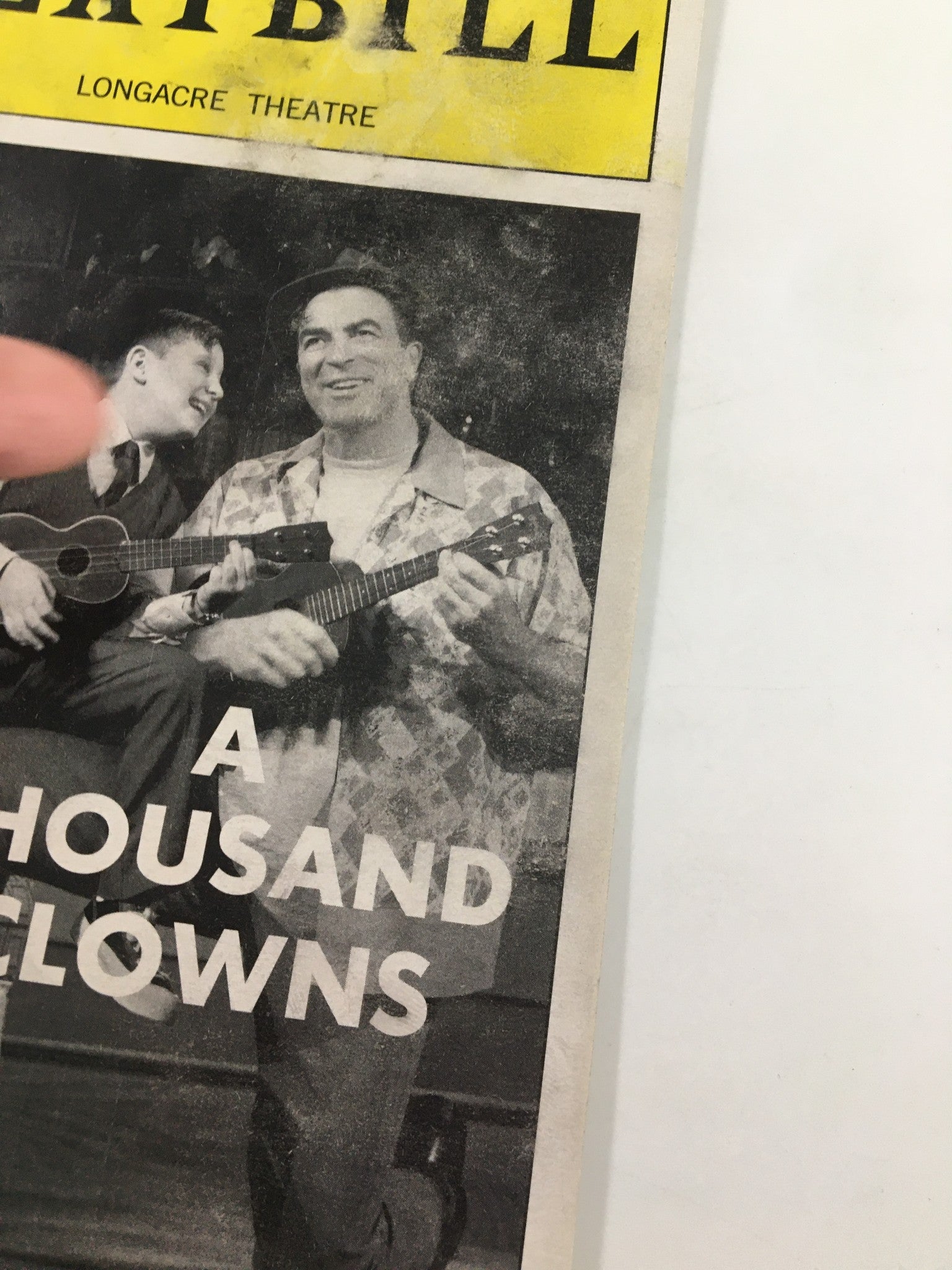 2001 Playbill Longacre Theatre Tom Selleck in A Thousand Clowns