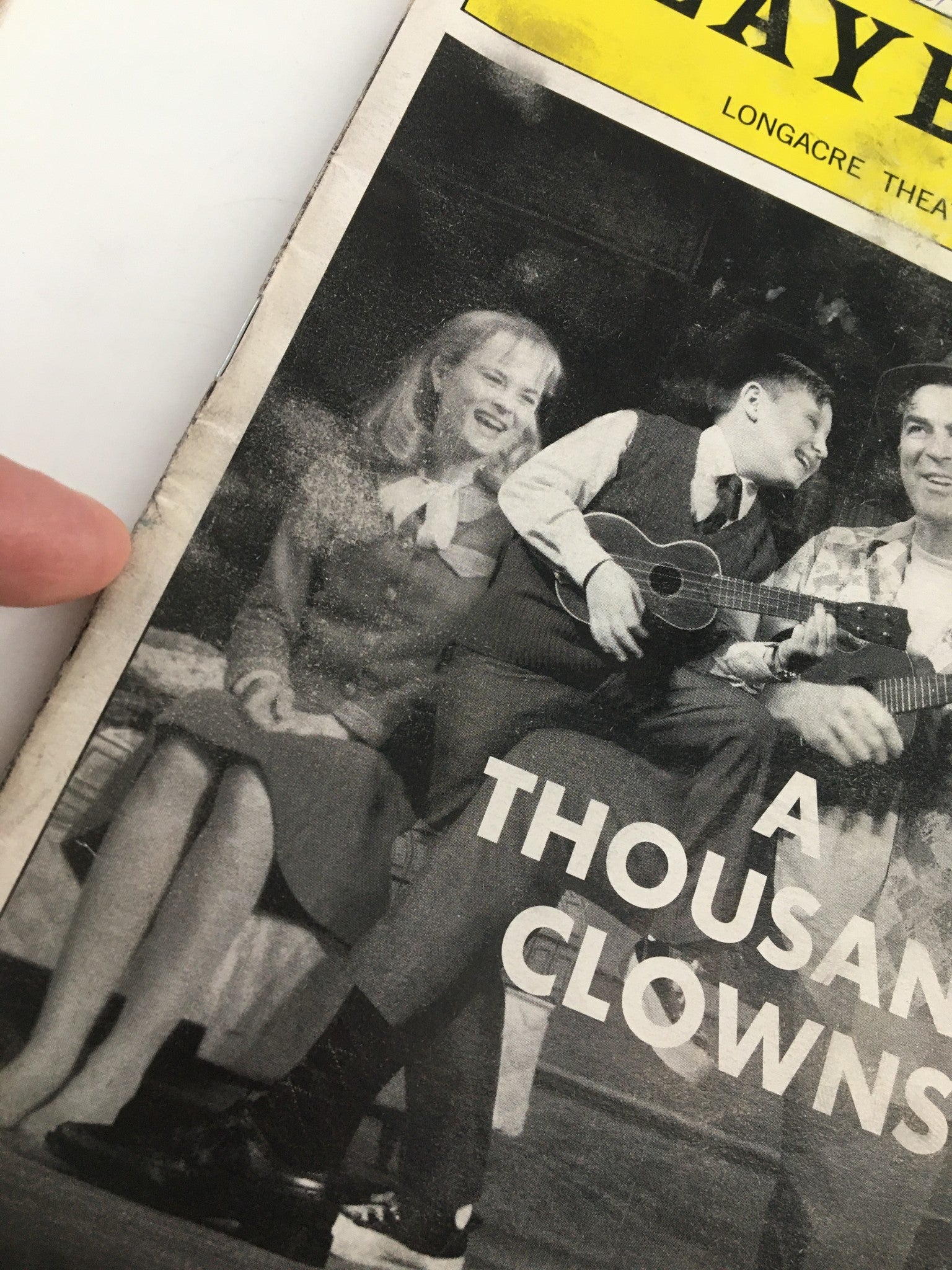 2001 Playbill Longacre Theatre Tom Selleck in A Thousand Clowns