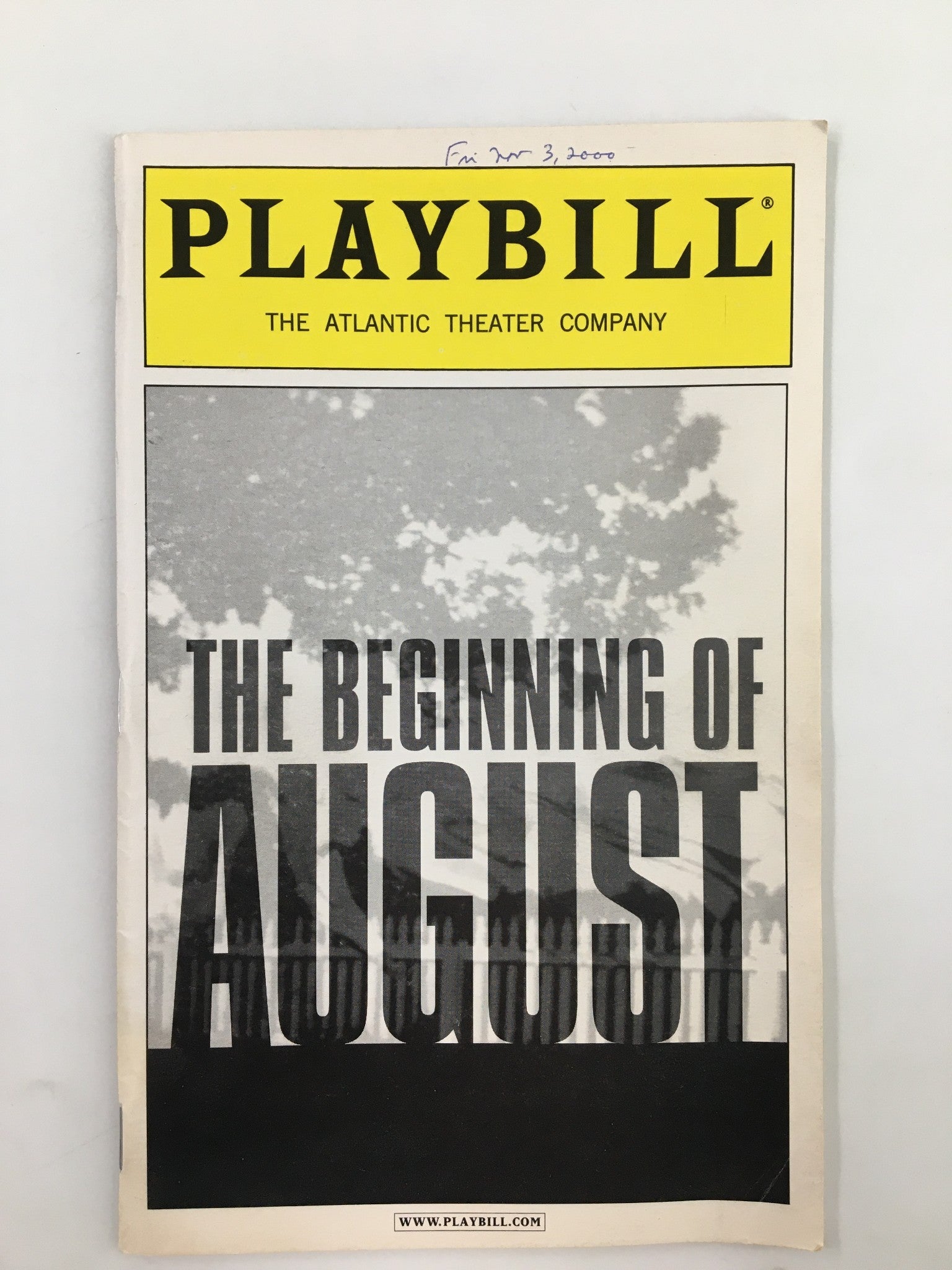 2000 Playbill Atlantic Theater Co. Garret Dillahunt in The Beginning of August