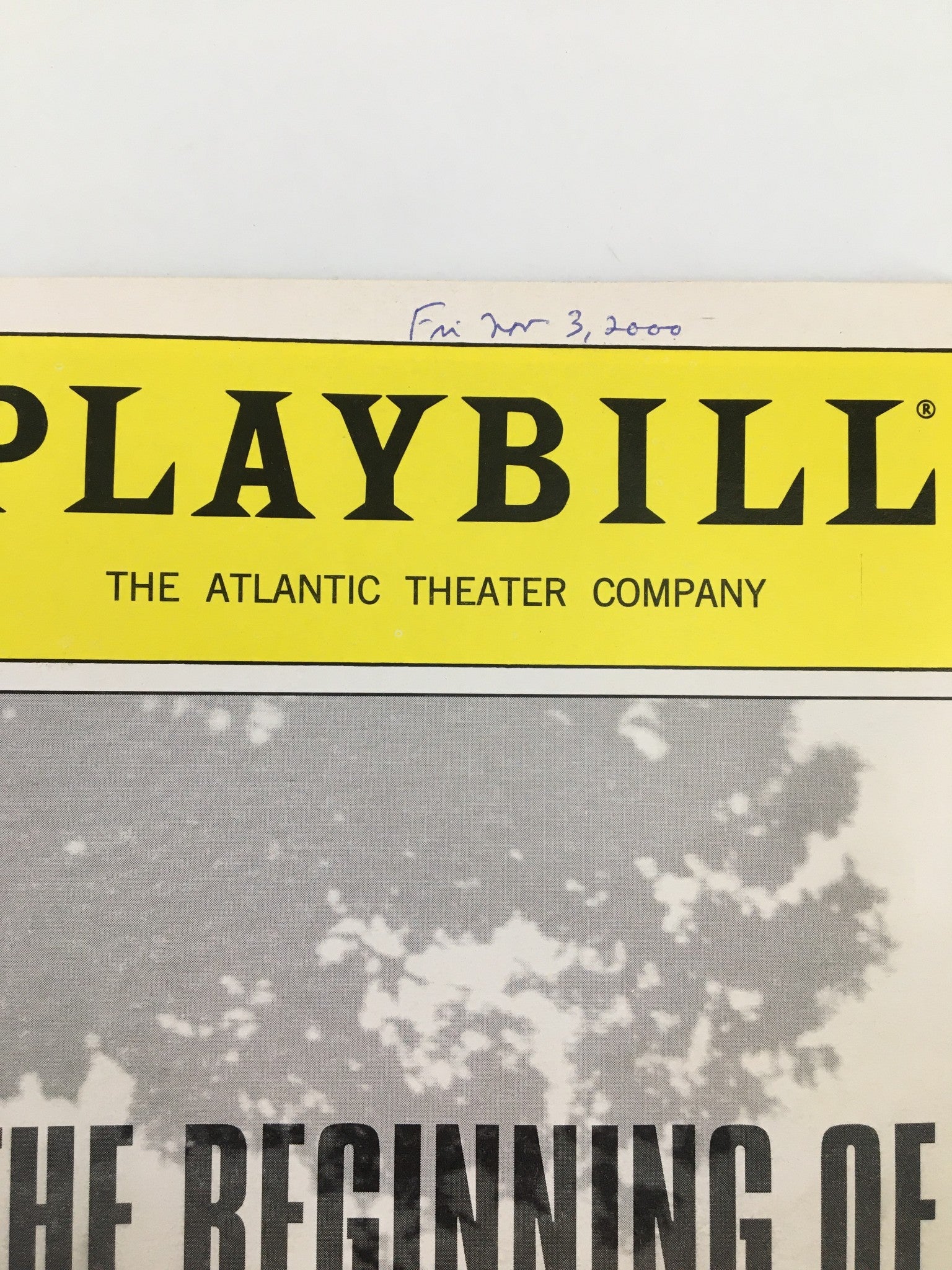 2000 Playbill Atlantic Theater Co. Garret Dillahunt in The Beginning of August