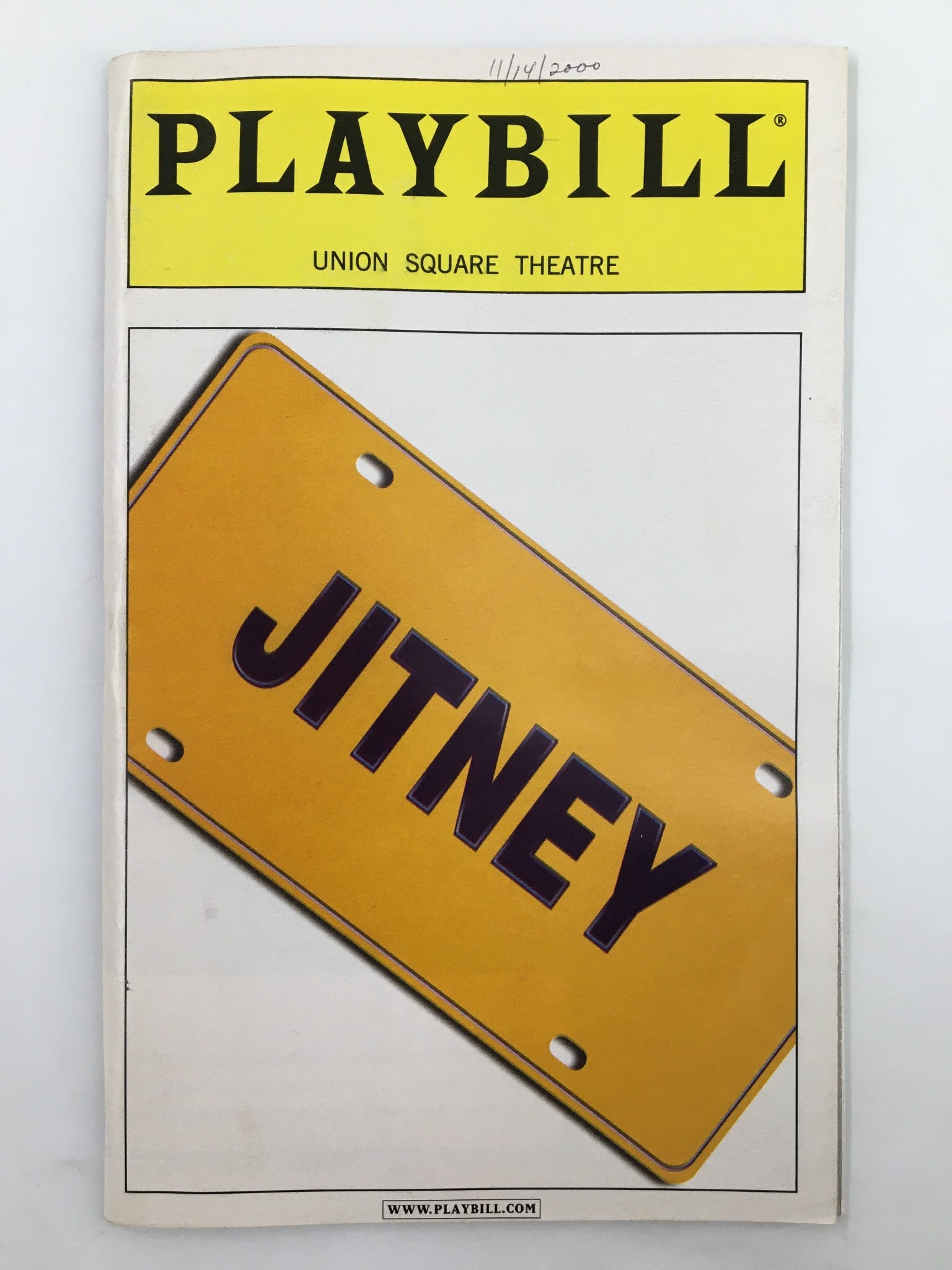 2000 Playbill Union Square Theatre Russell Andrews in August Wilson's Jitney