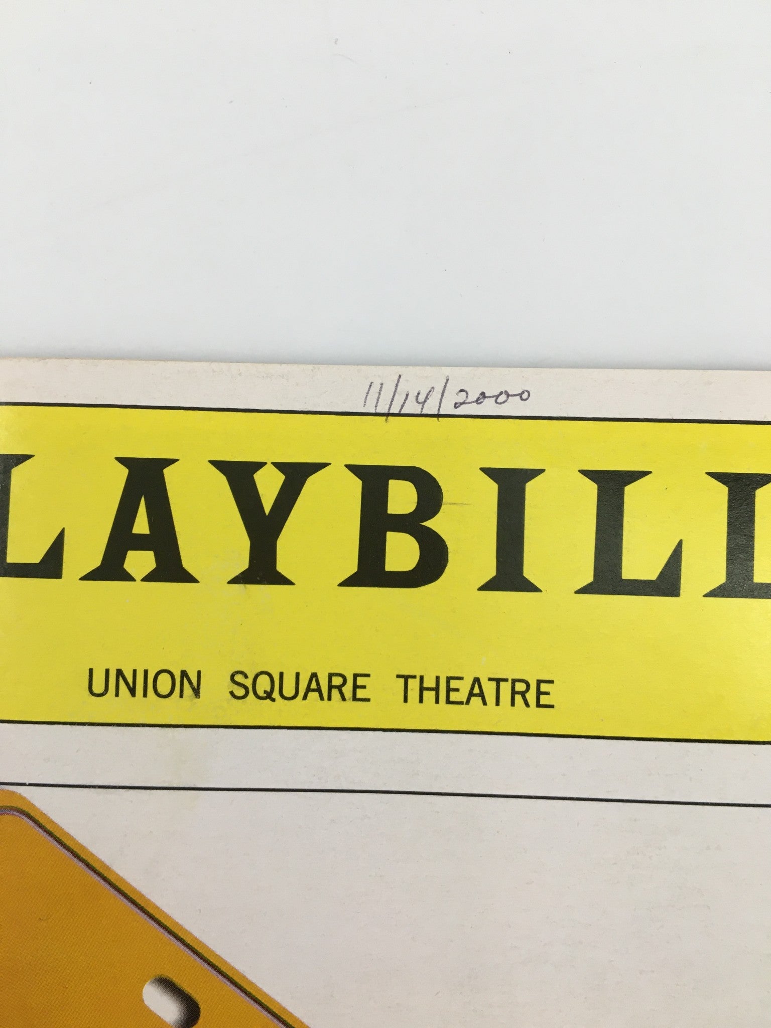 2000 Playbill Union Square Theatre Russell Andrews in August Wilson's Jitney