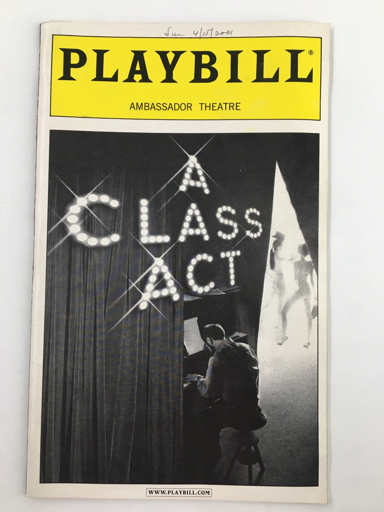 2001 Playbill Ambassador Theatre Lonny Price in A Class Act by Lonny Prince