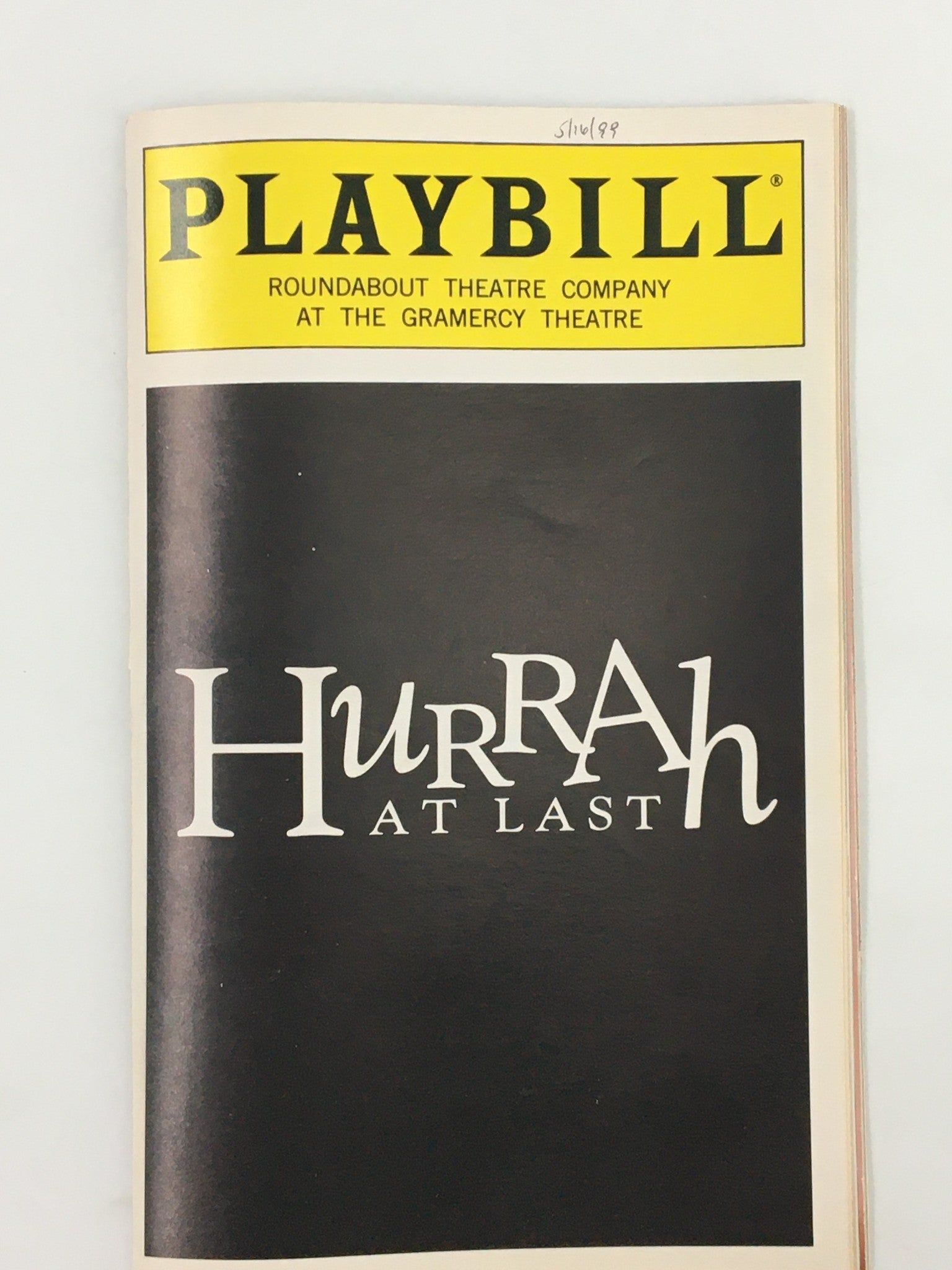 1999 Playbill Gramercy Theatre Judith Blazer, Dori Brenner in Hurrah At Last