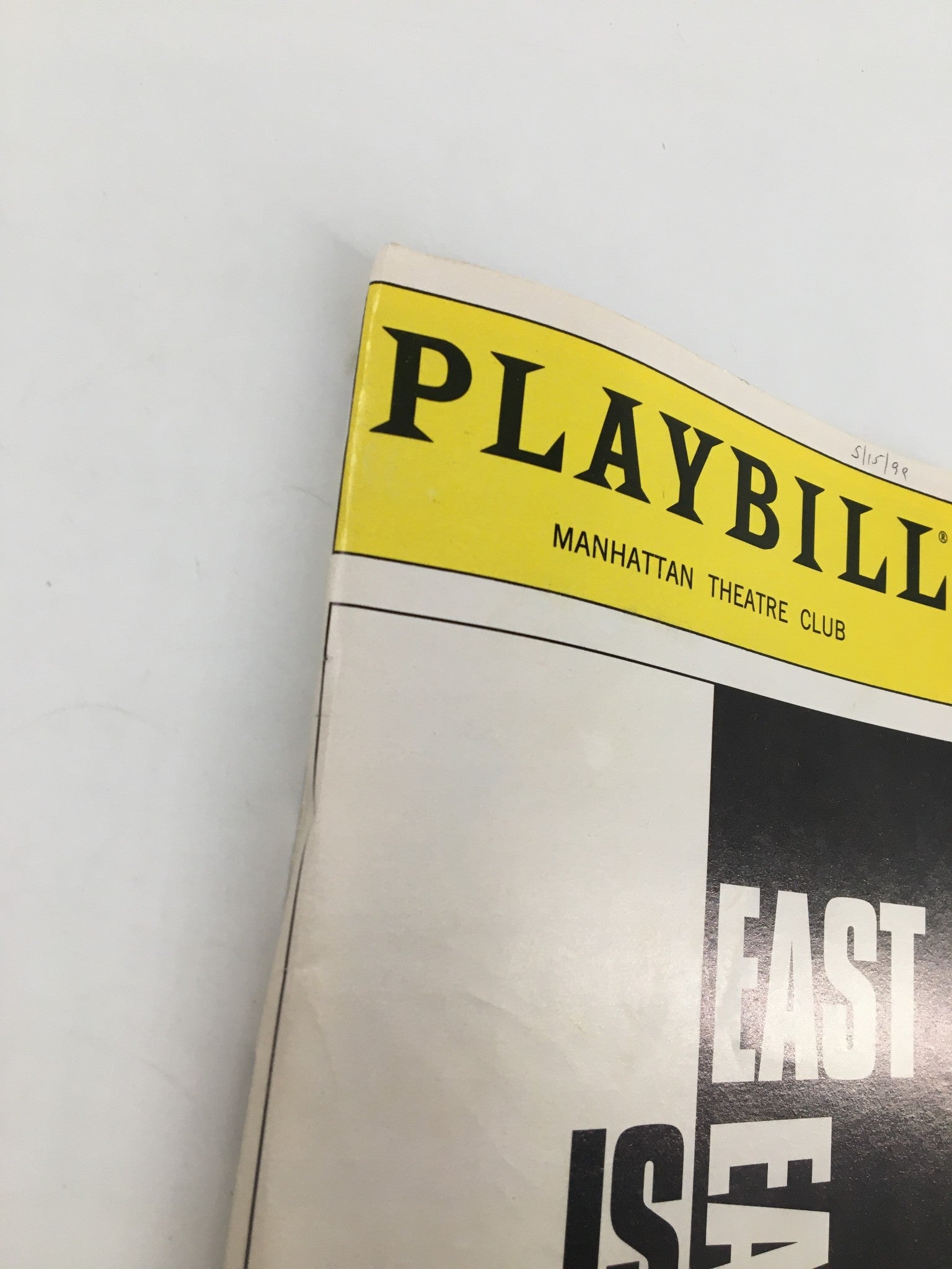 1999 Playbill Manhattan Theatre Club Purya Bedi in East is East by Ayub Khan-Din