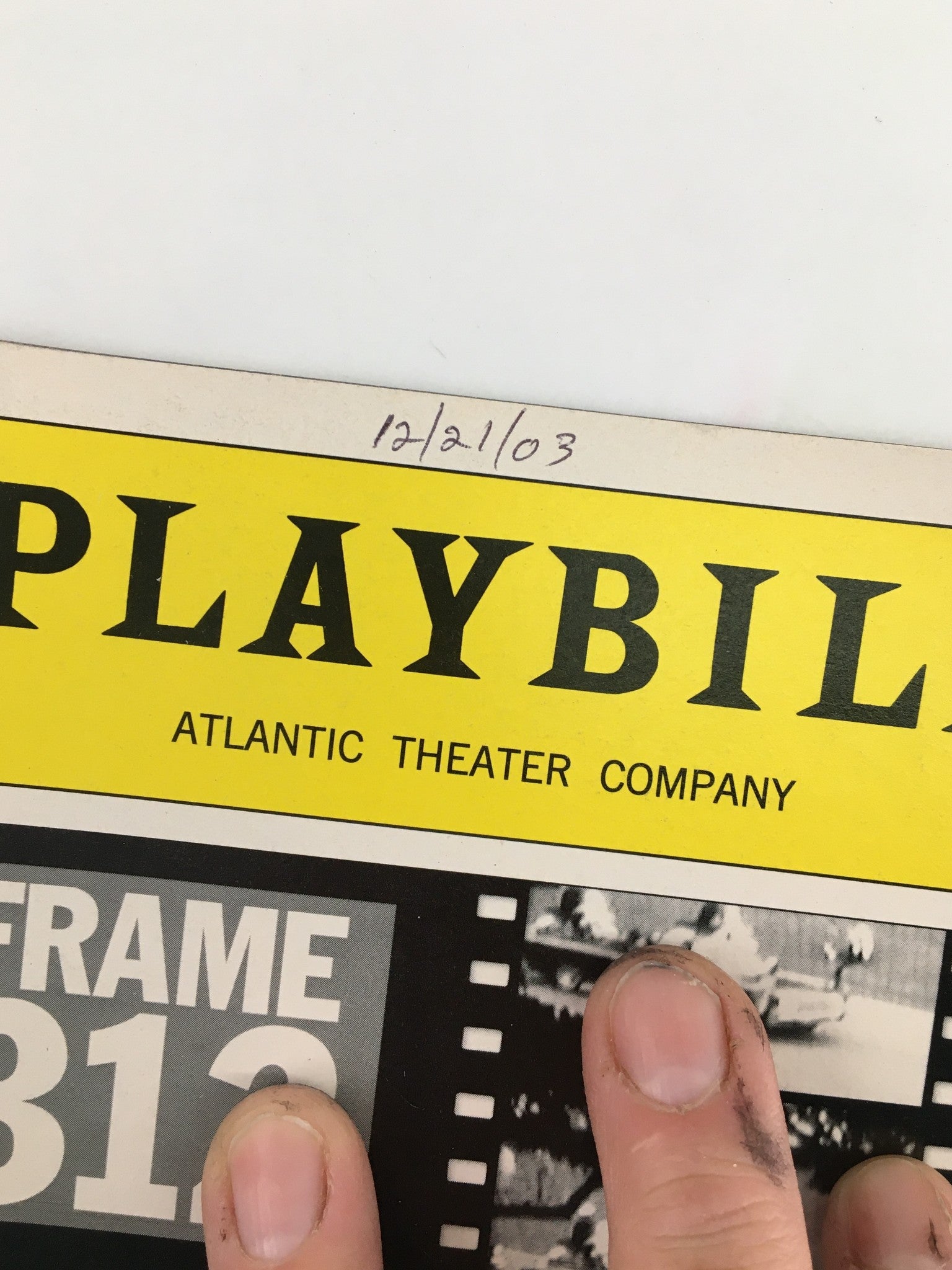 2003 Playbill Atlantic Theater Company Larry Bryggman in Frame 312