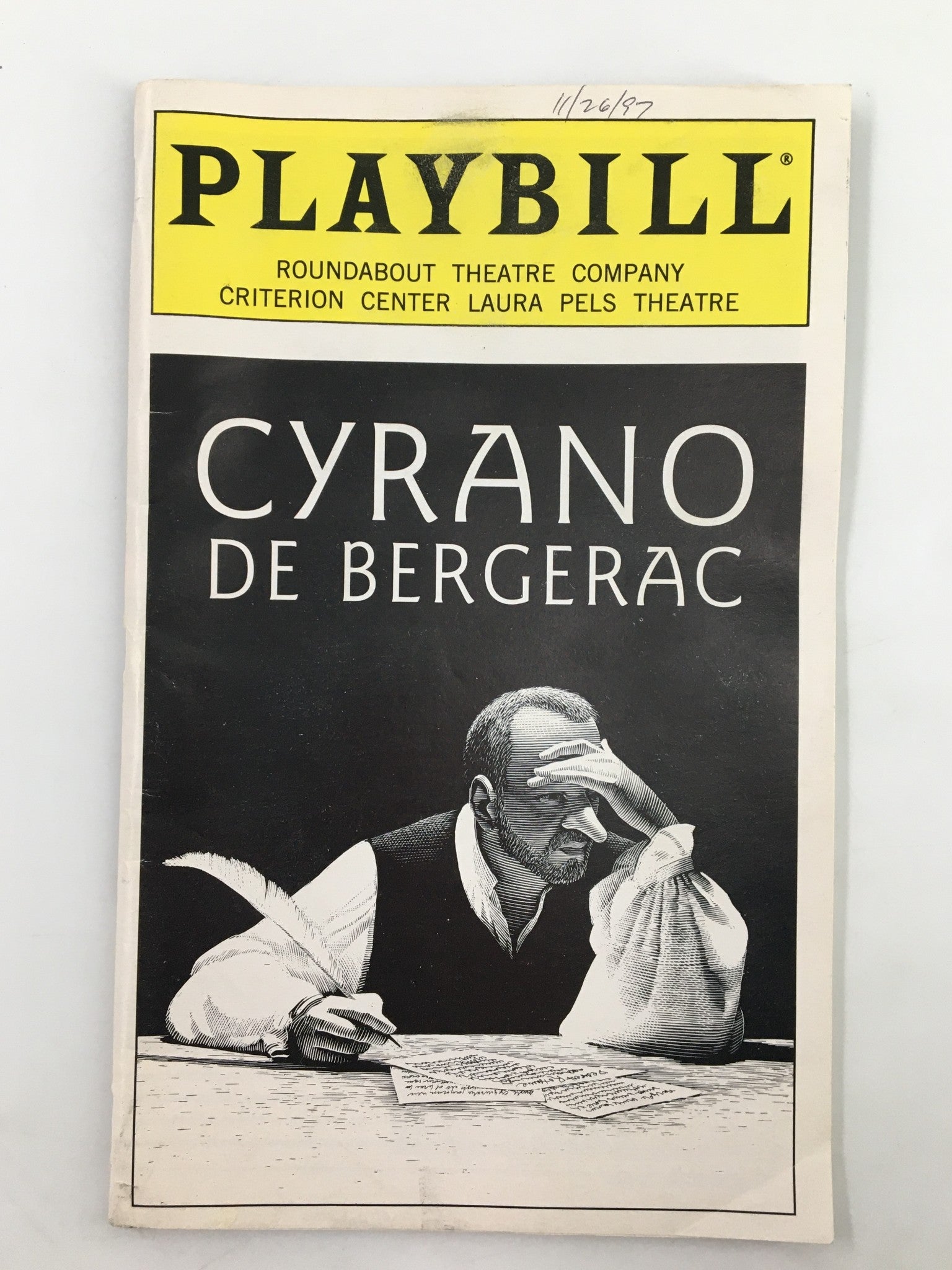 1997 Playbill Laura Pels Theatre Frank Langella in Cyrano De Bergerac