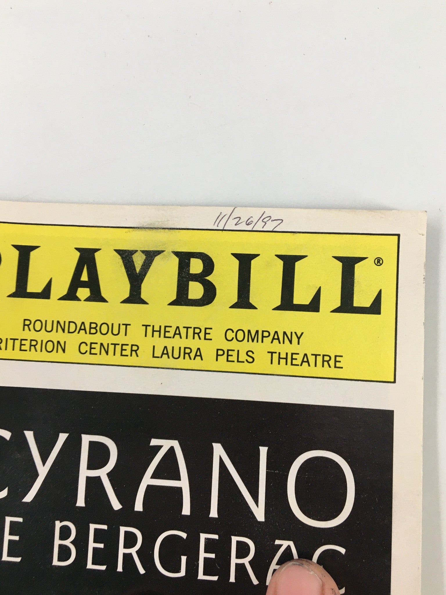 1997 Playbill Laura Pels Theatre Frank Langella in Cyrano De Bergerac