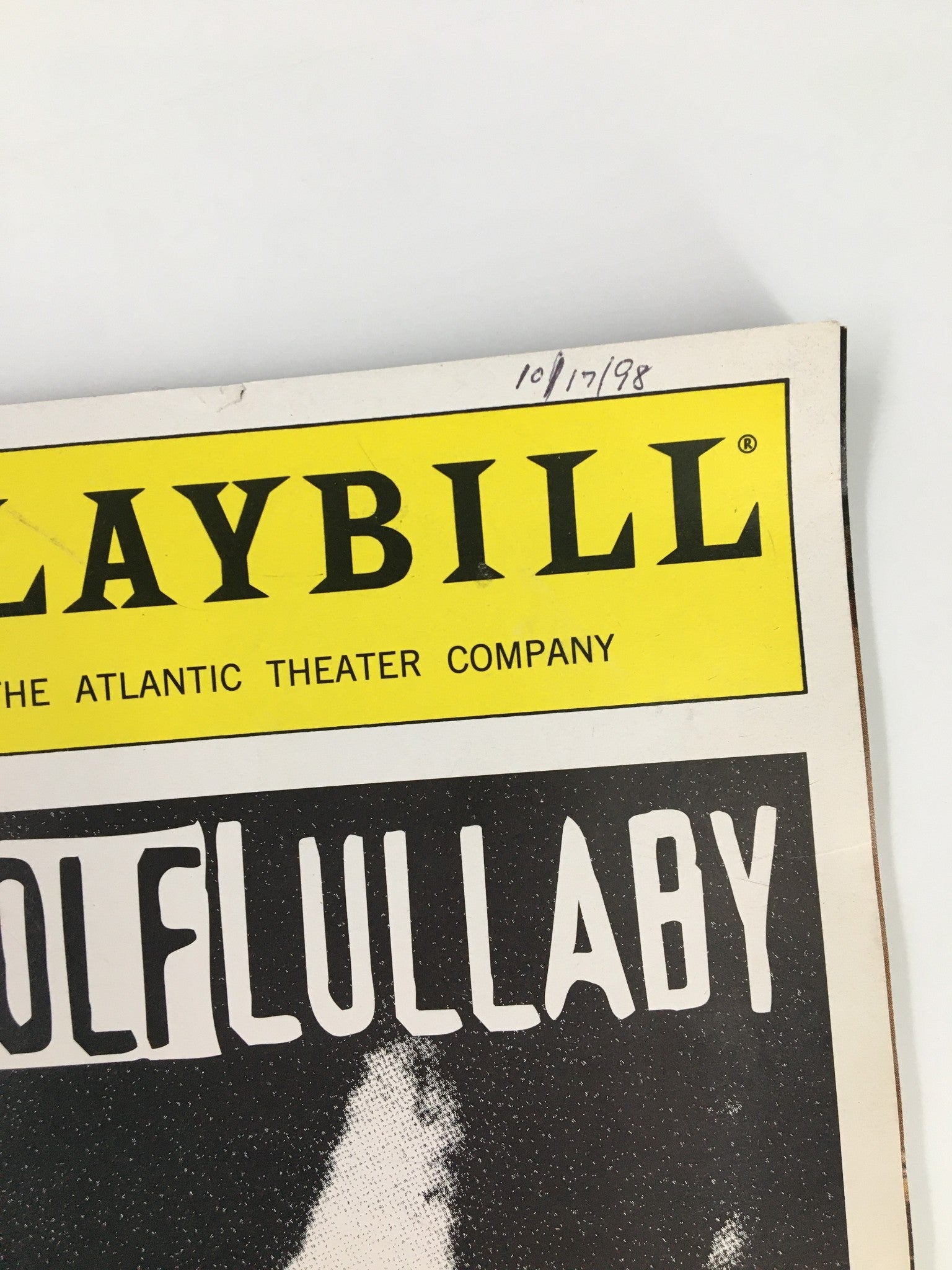 1998 Playbill Atlantic Theater Company Kate Blumberg in Wolf Lullaby